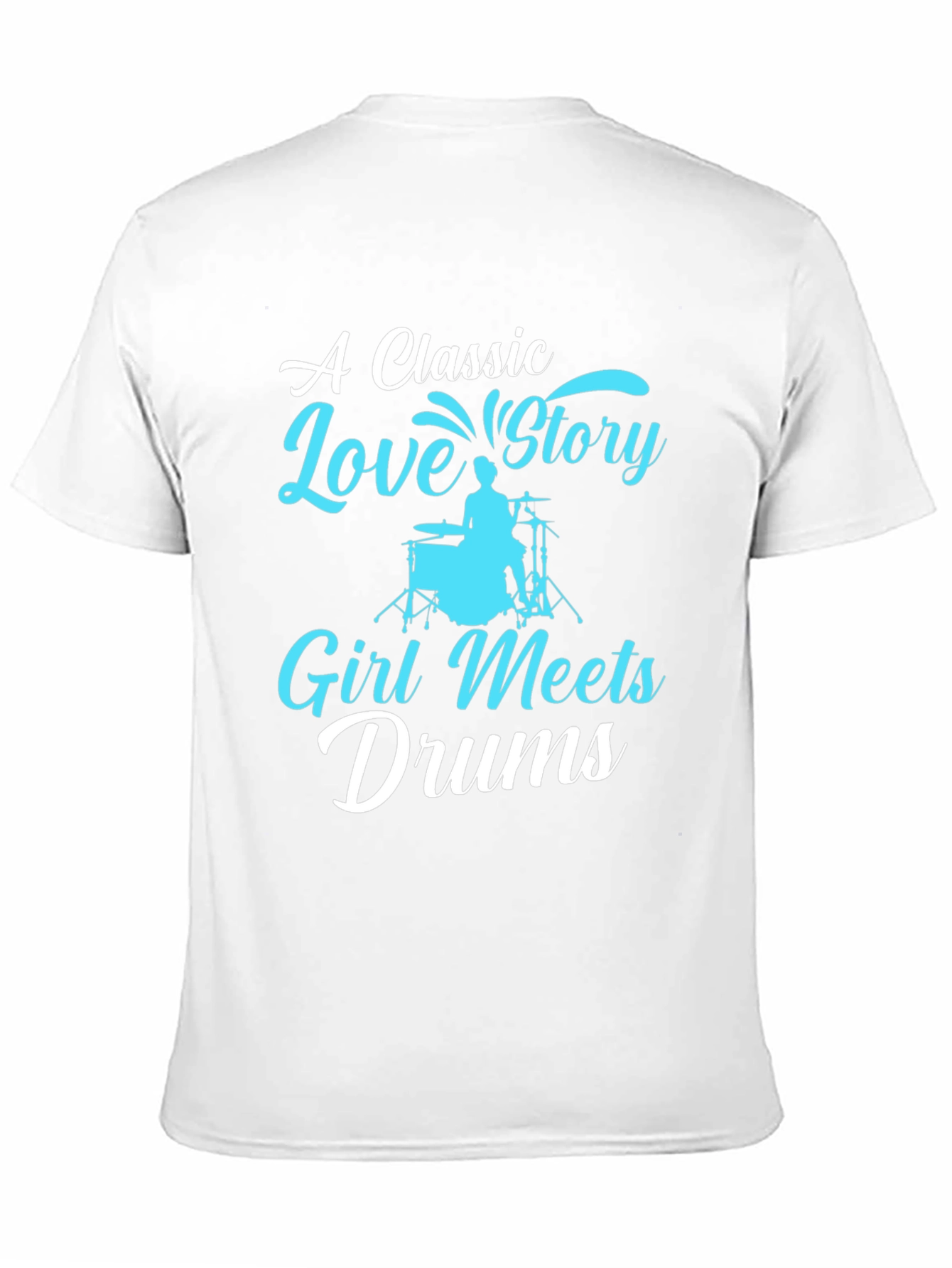 Classic Love Story Drummer Graphic Tee