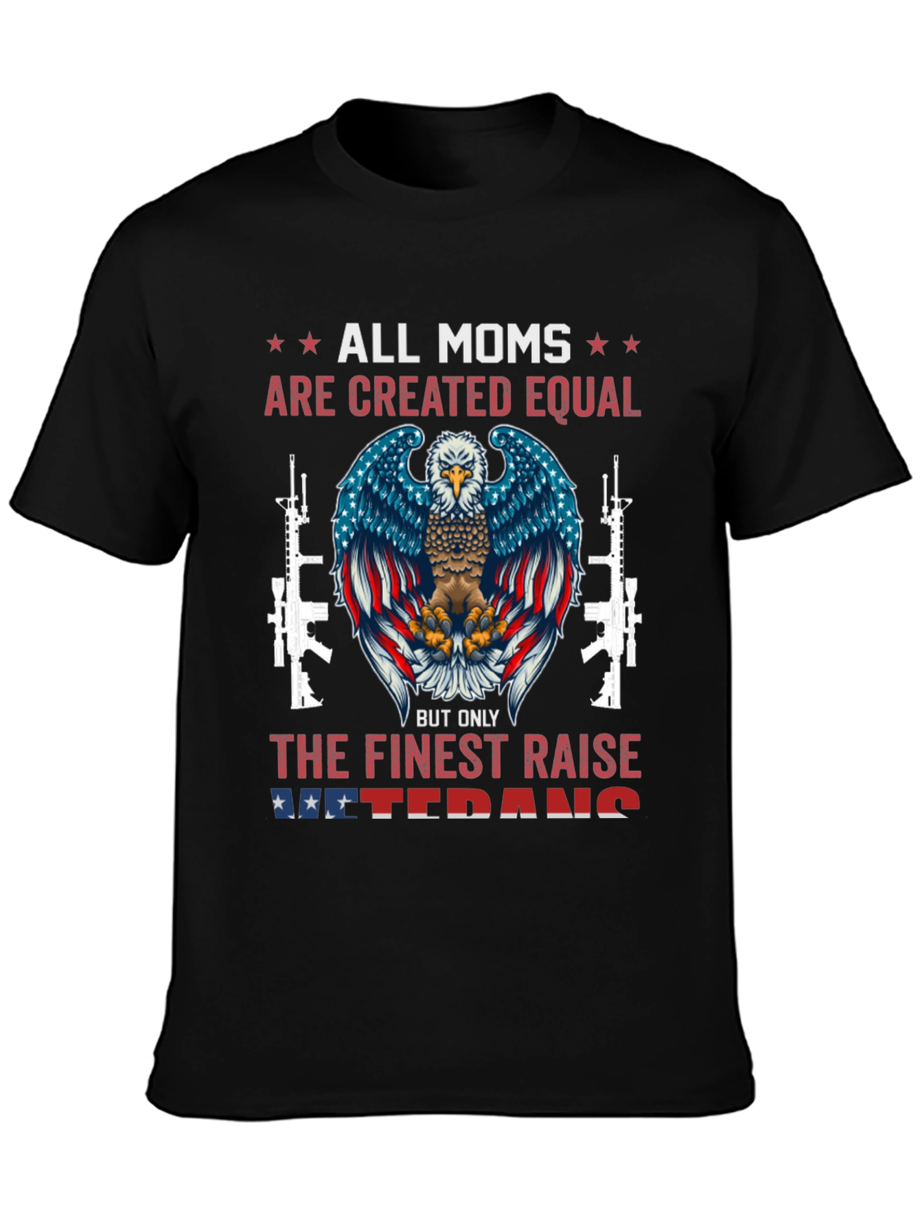 All Moms Veteran Eagle Graphic Tee