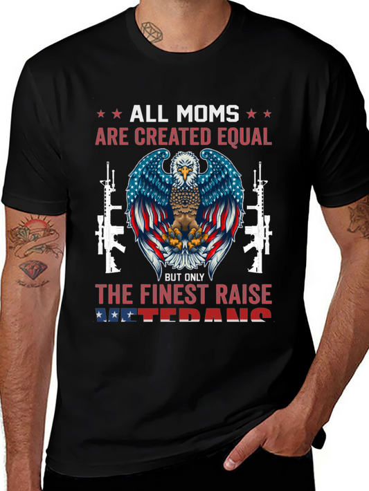 All Moms Veteran Eagle Graphic Tee