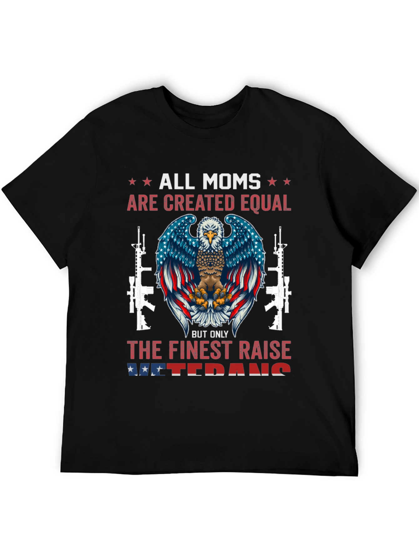 All Moms Veteran Eagle Graphic Tee