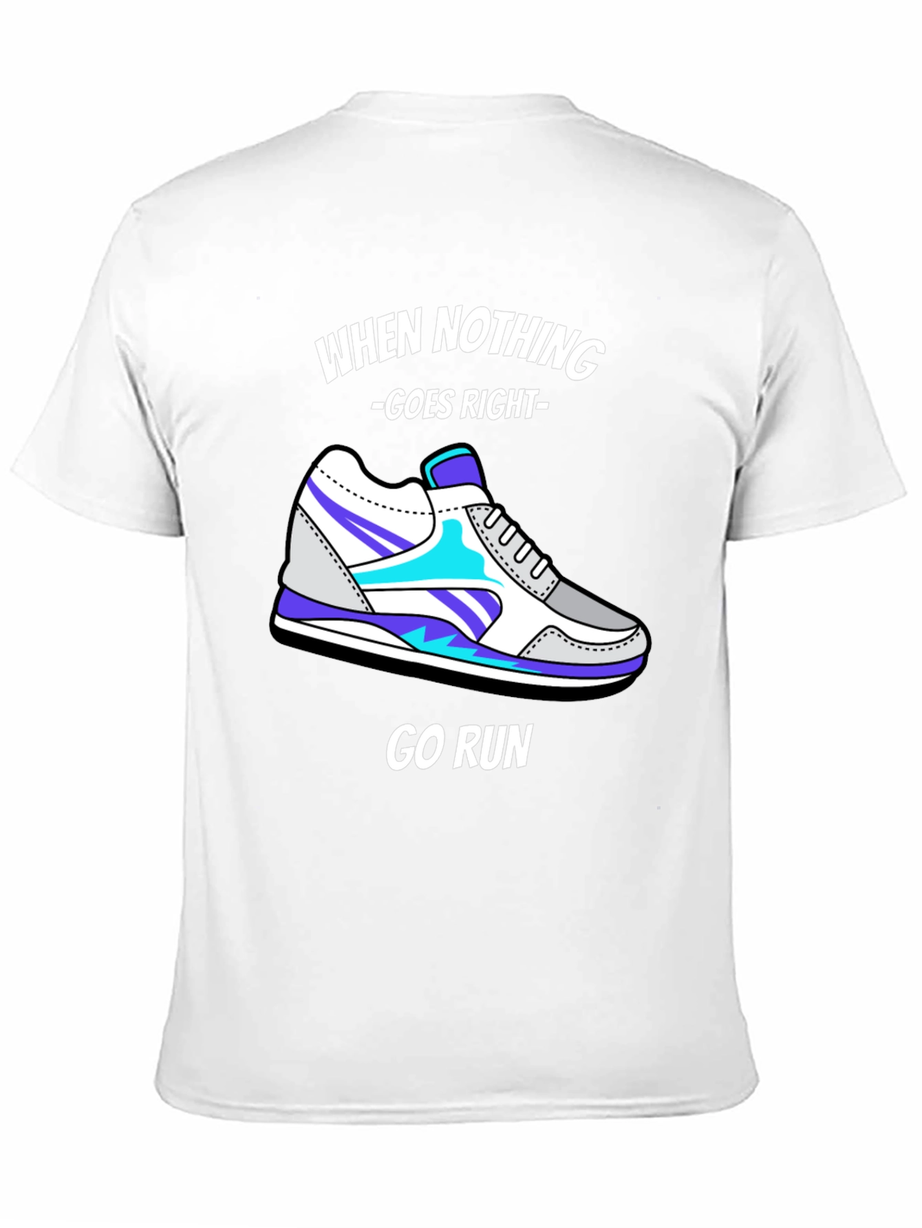 Go Run Graphic Tee - Mens Black T-Shirt