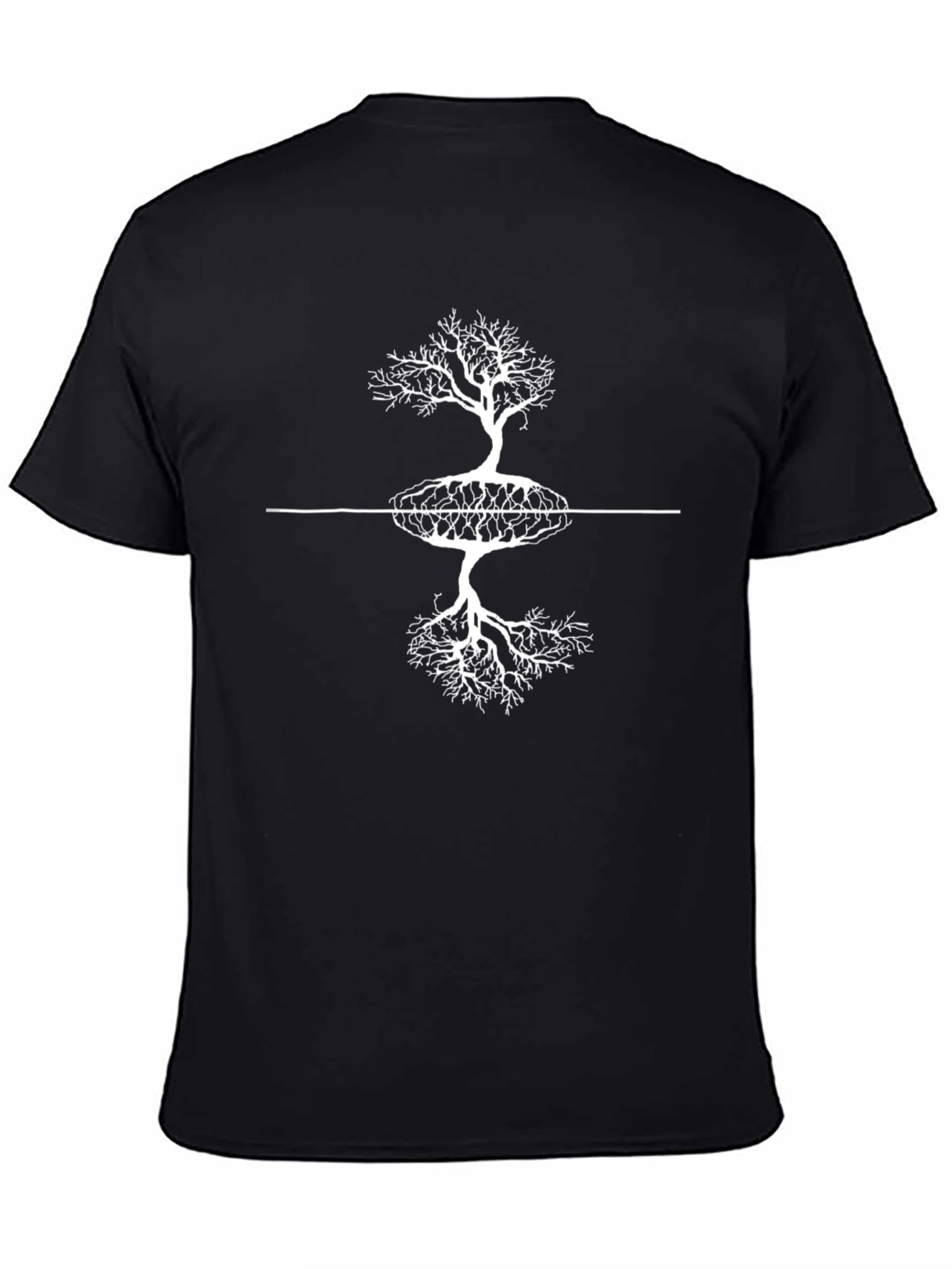 Tree of Life Graphic Tee - Black Cotton Blend