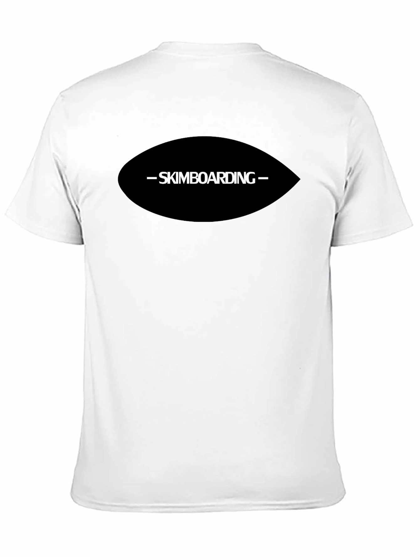 Skimboarding Graphic Black T-Shirt