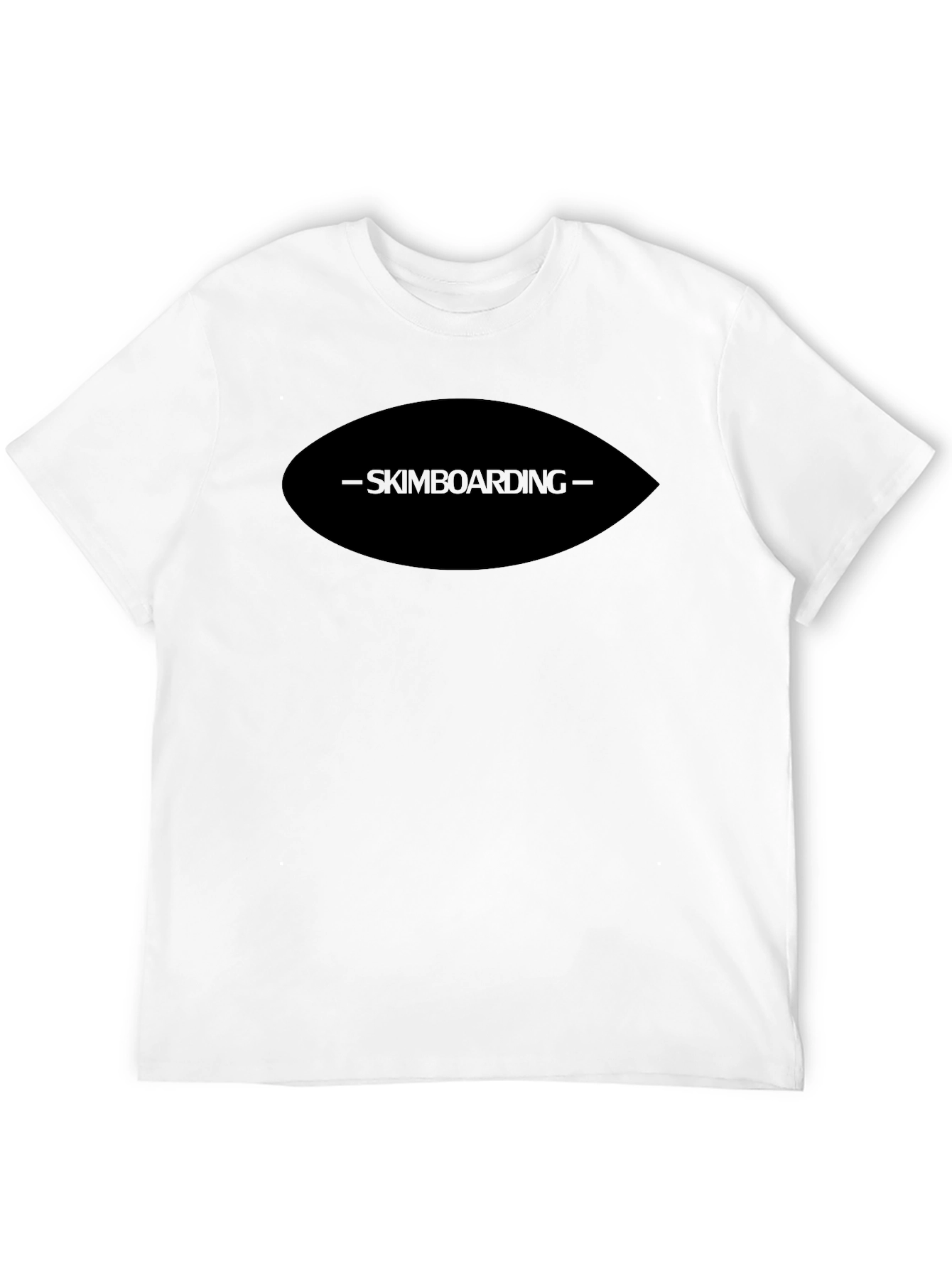 Skimboarding Graphic Black T-Shirt