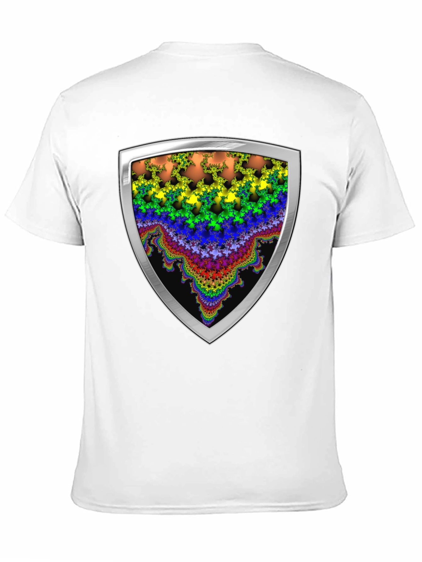 Fractal Shield Graphic Tee - Bold & Unique Design