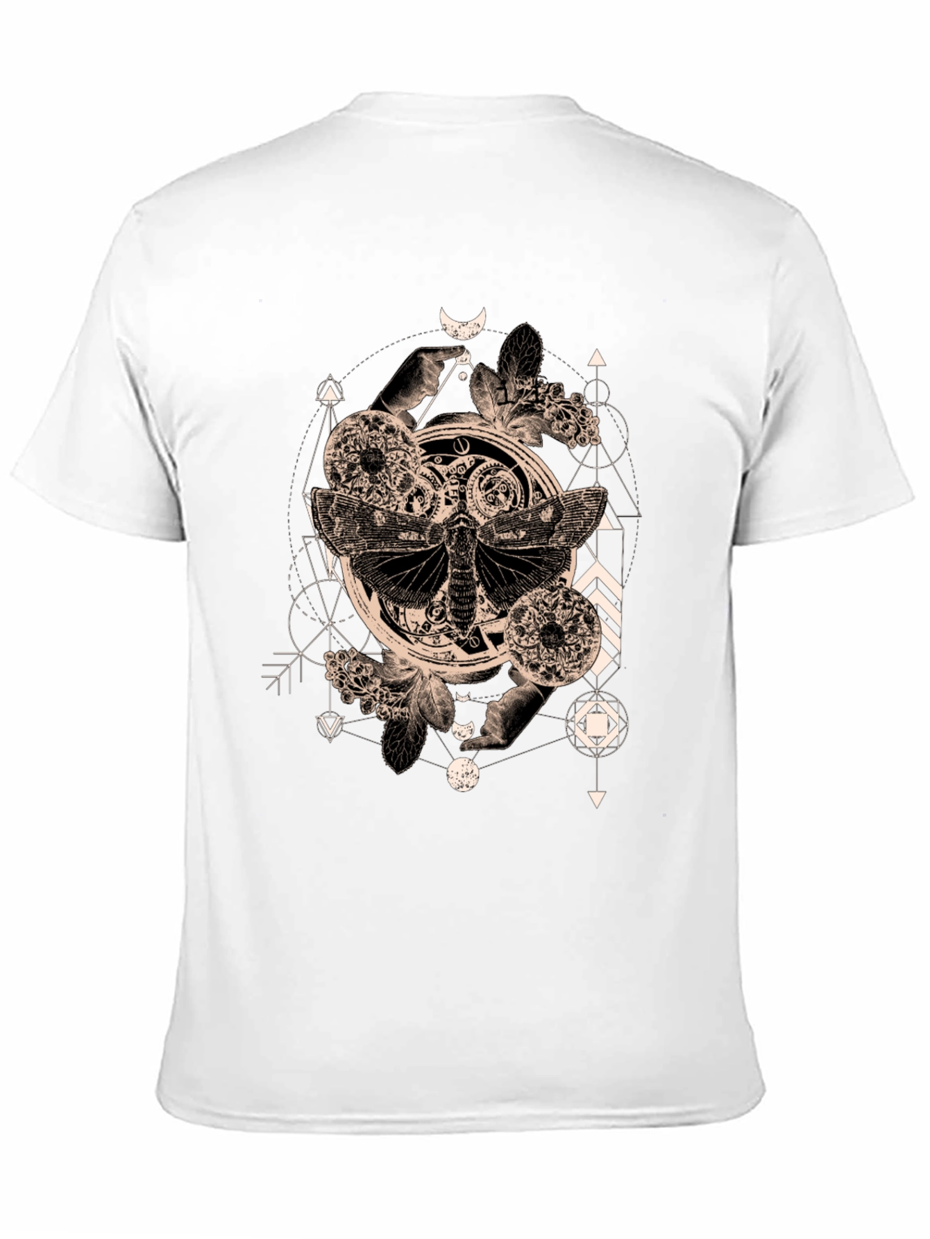 Occult Moth Graphic Tee - Black T-Shirt