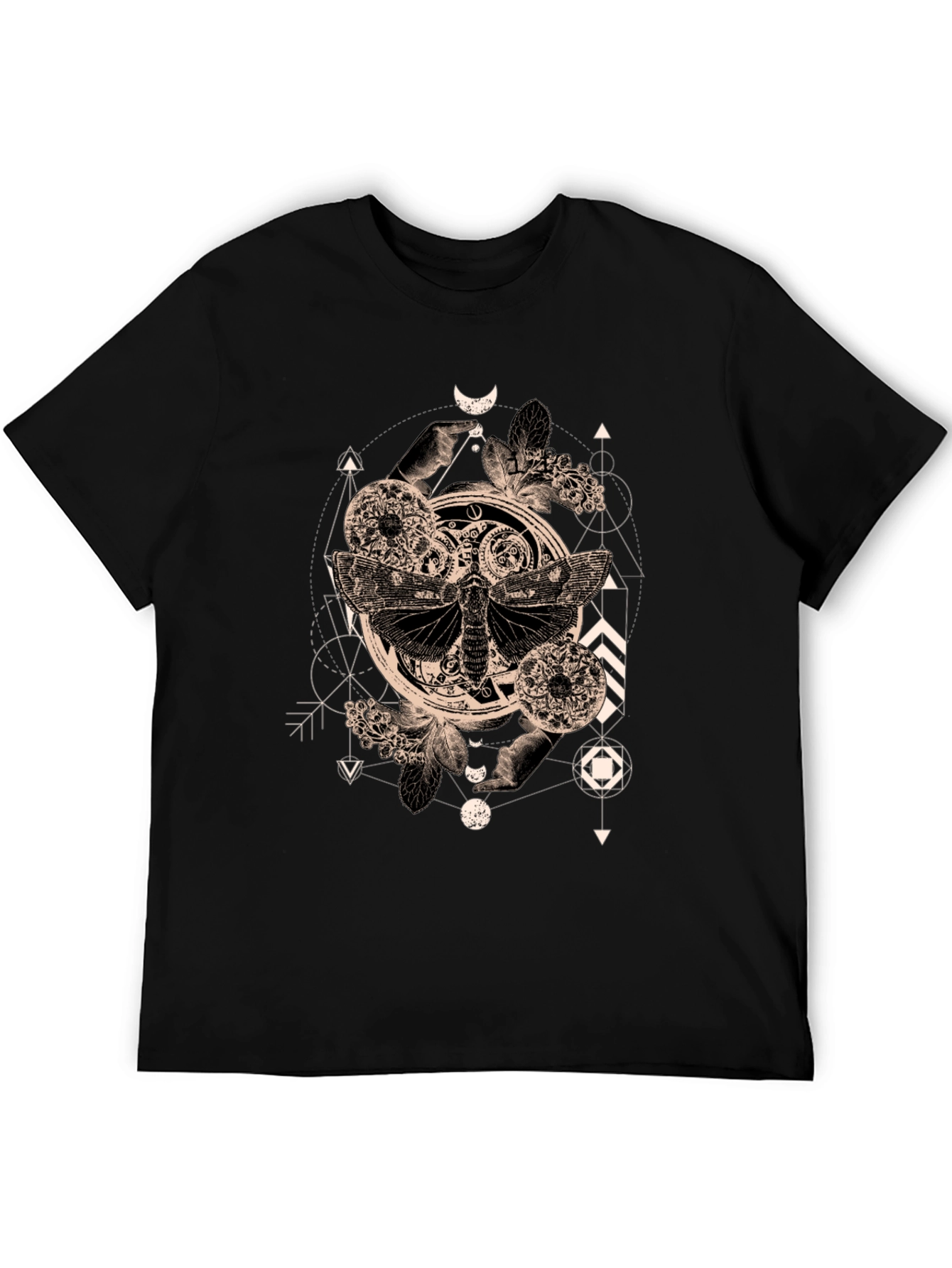 Occult Moth Graphic Tee - Black T-Shirt