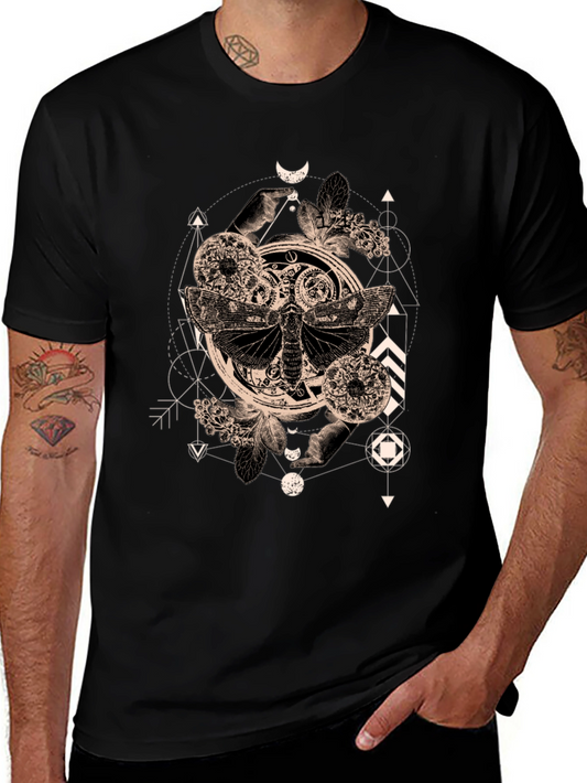 Occult Moth Graphic Tee - Black T-Shirt