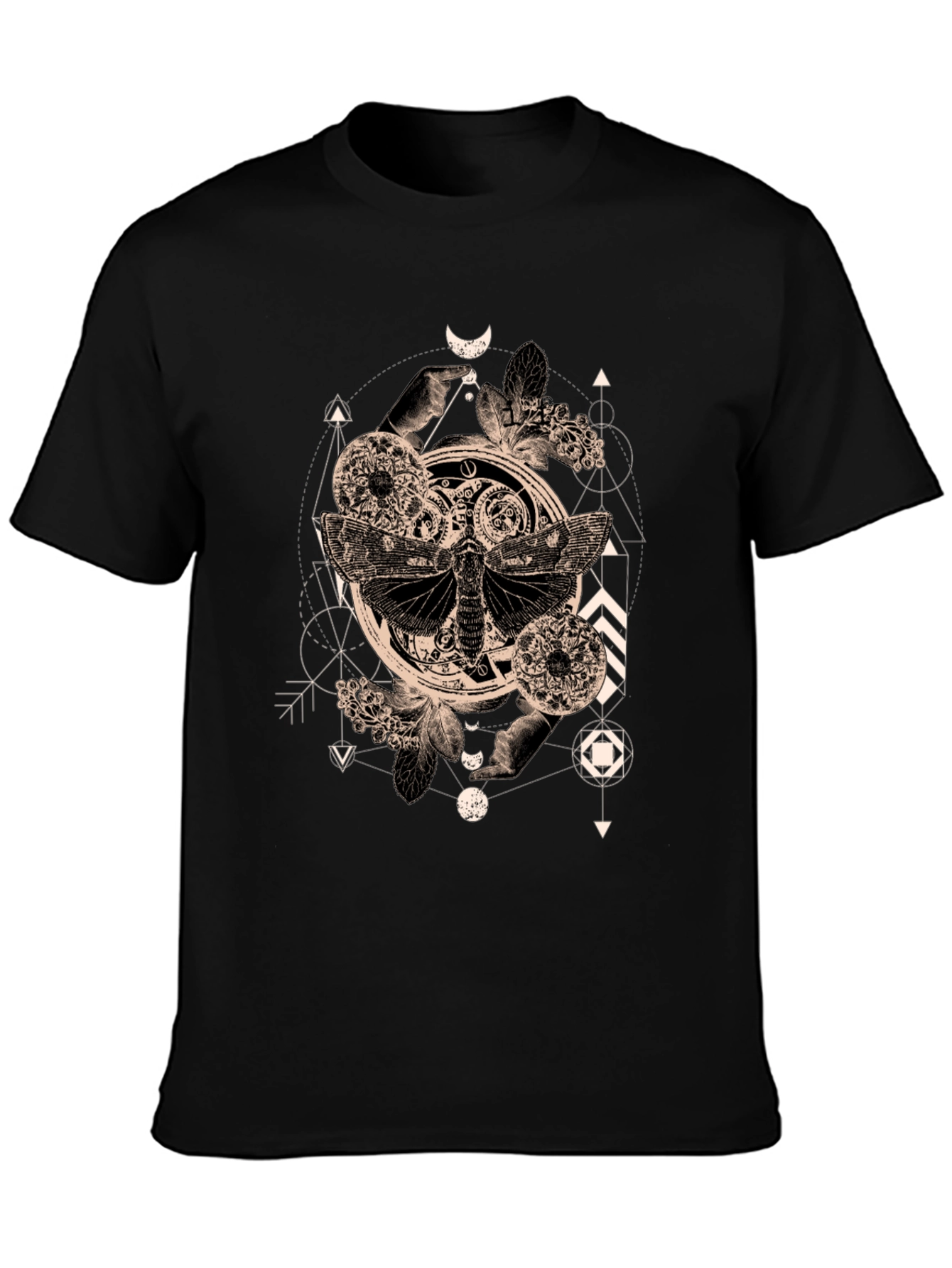 Occult Moth Graphic Tee - Black T-Shirt
