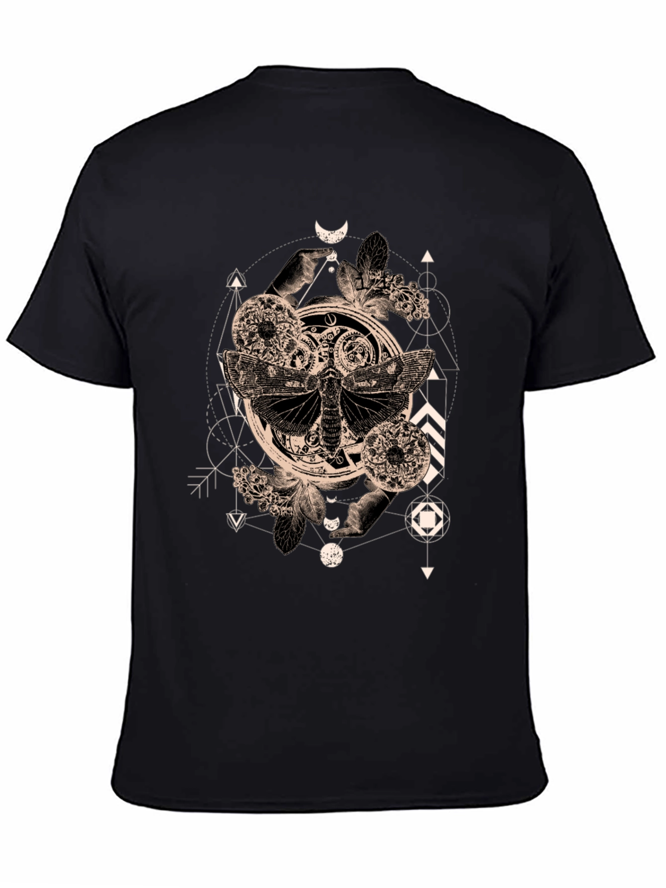 Occult Moth Graphic Tee - Black T-Shirt