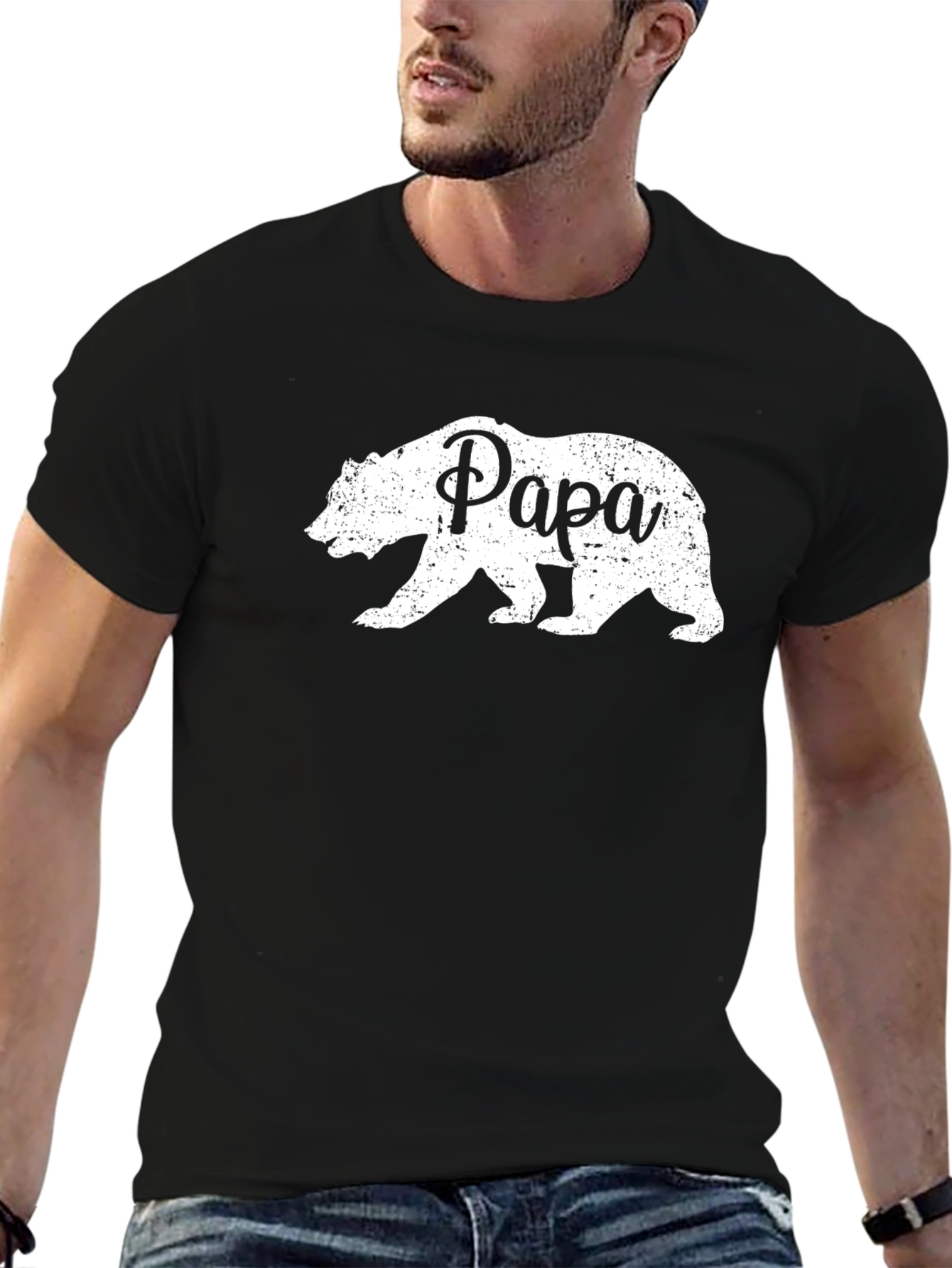 Papa Bear Graphic Tee - Fathers Day Gift