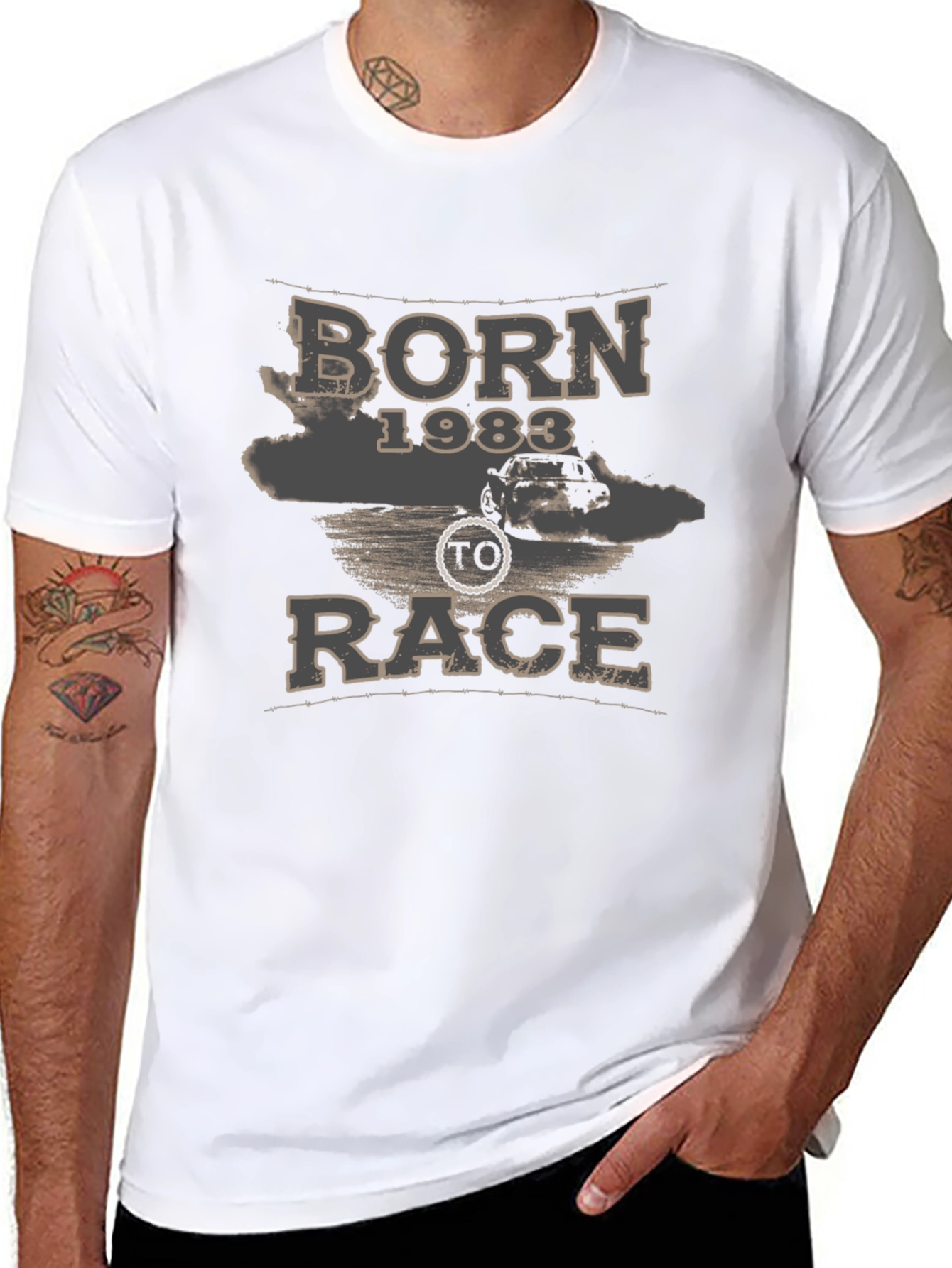 Born 1983 To Race Graphic T-Shirt