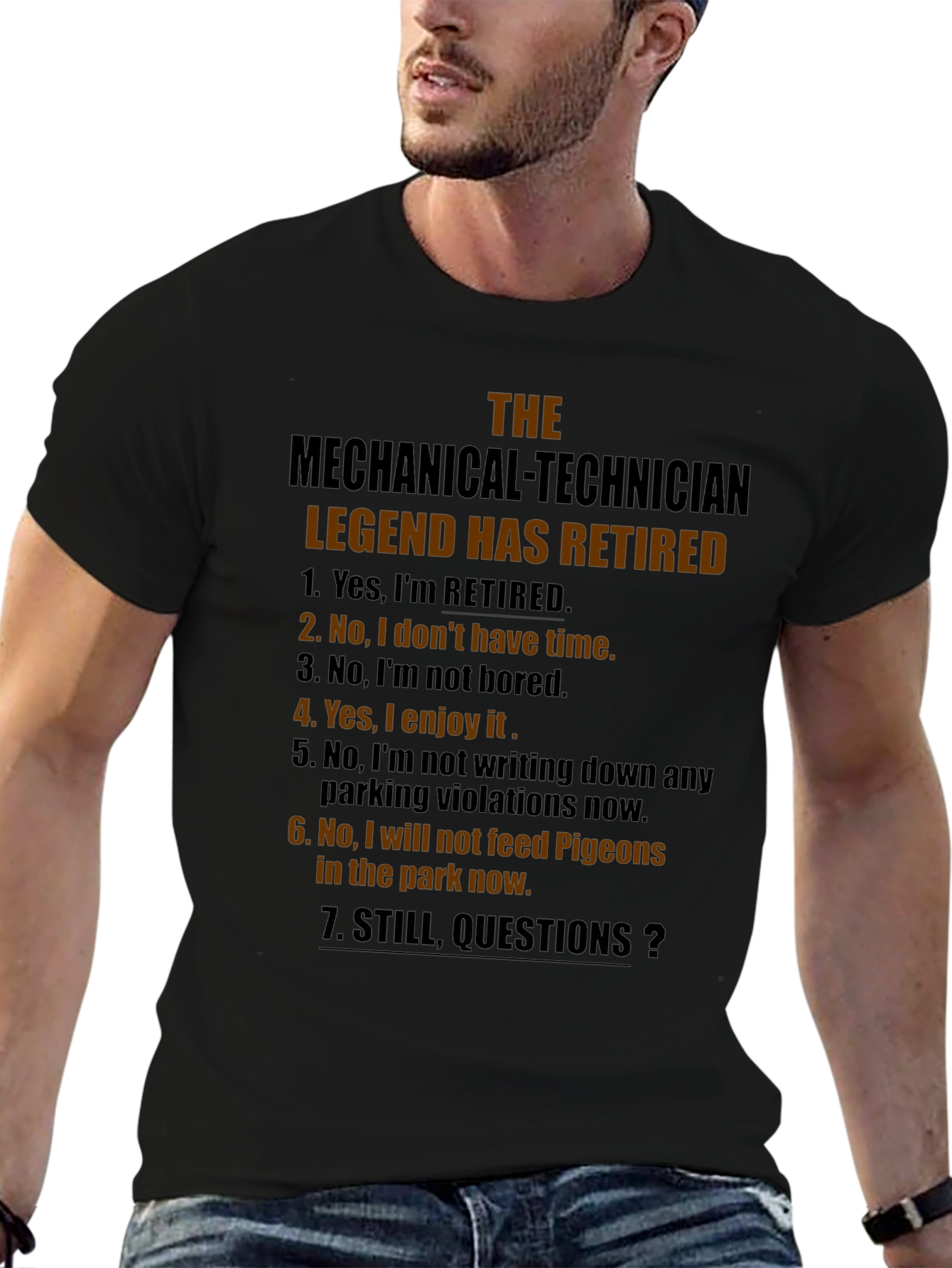 Retired Mechanical Technician Legend T-Shirt