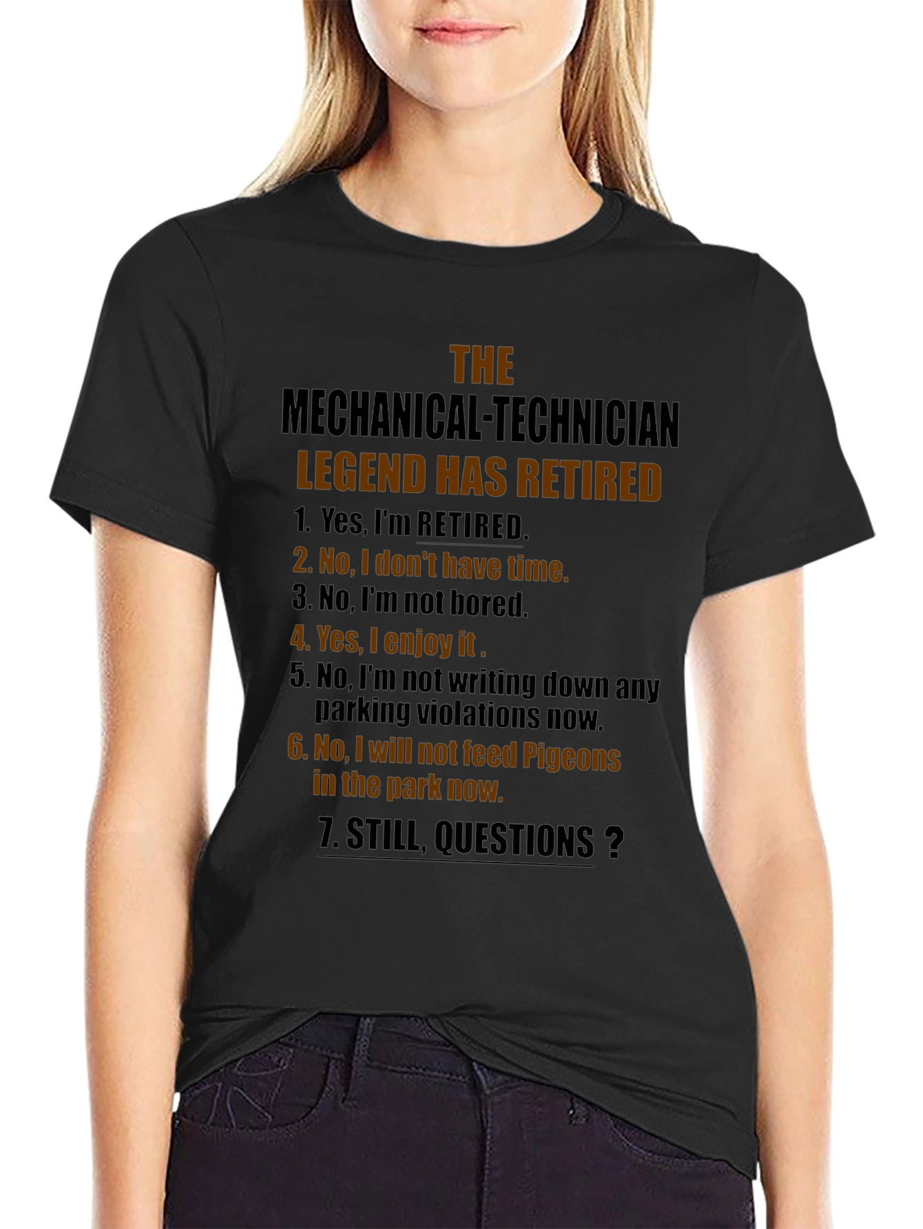 Retired Mechanical Technician Legend T-Shirt
