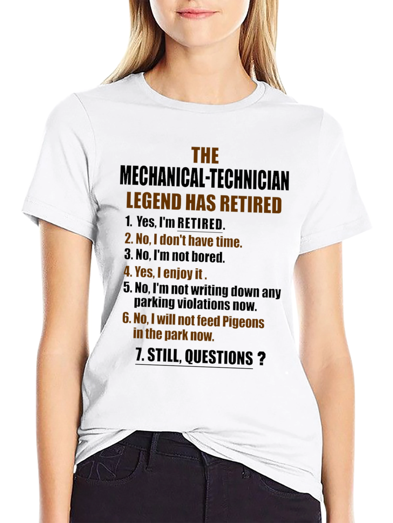 Retired Mechanical Technician Legend T-Shirt