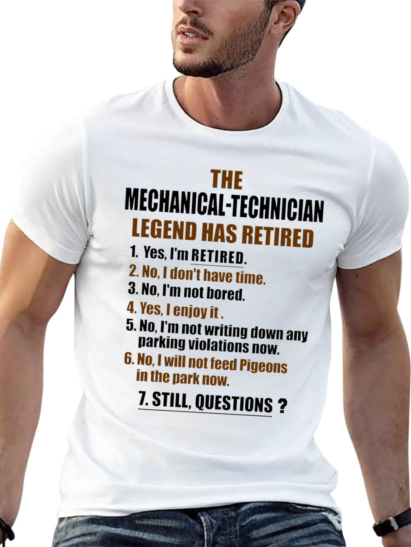 Retired Mechanical Technician Legend T-Shirt
