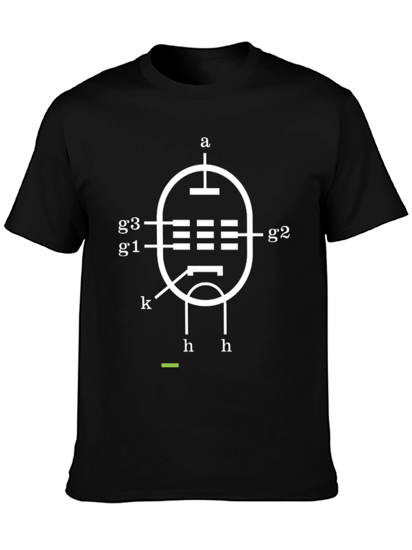 Vacuum Tube Diagram Black T-Shirt