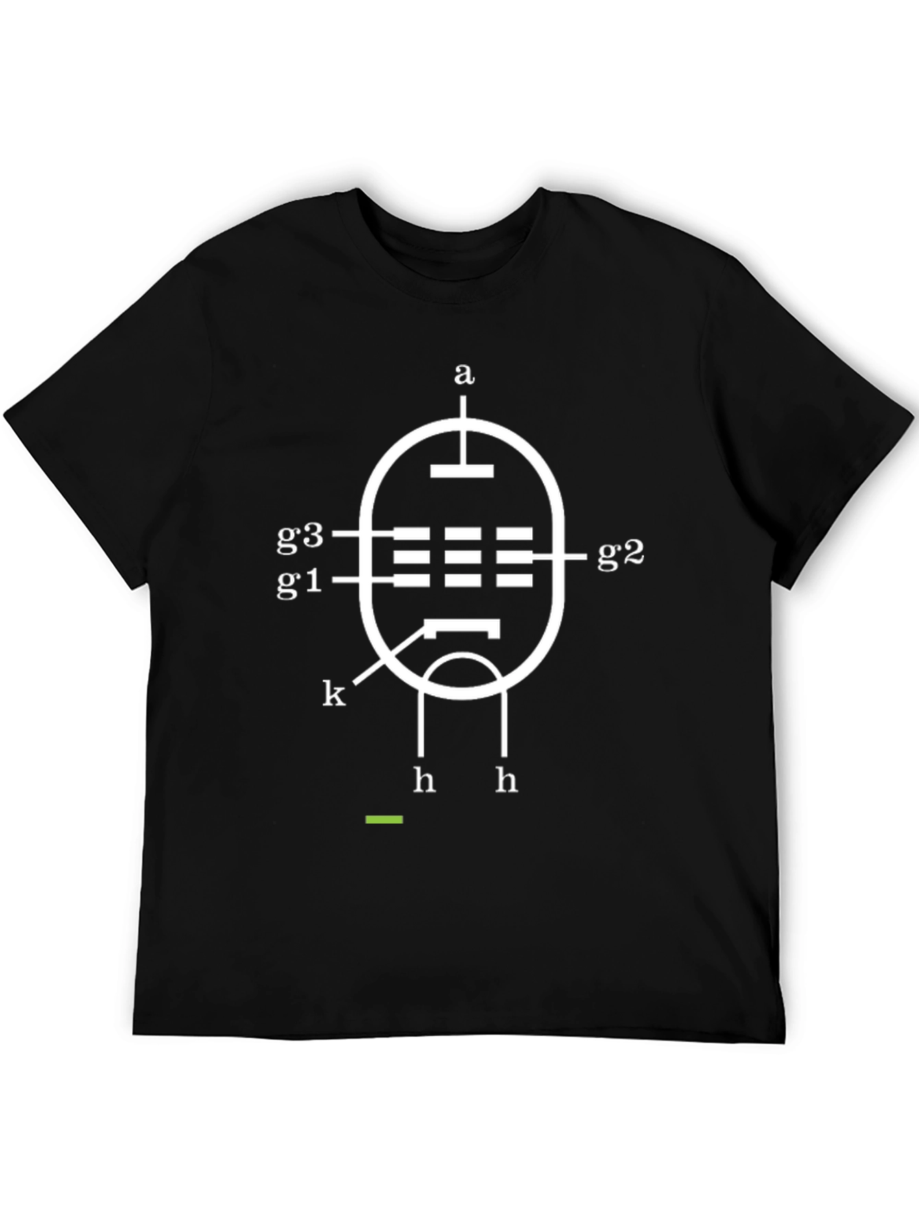 Vacuum Tube Diagram Black T-Shirt
