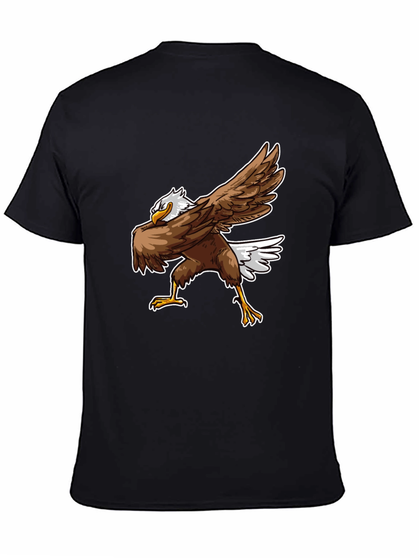Dabbing Eagle Graphic T-Shirt - Black