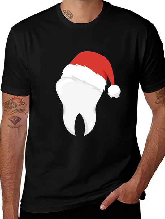 Festive Tooth Santa Hat T-Shirt