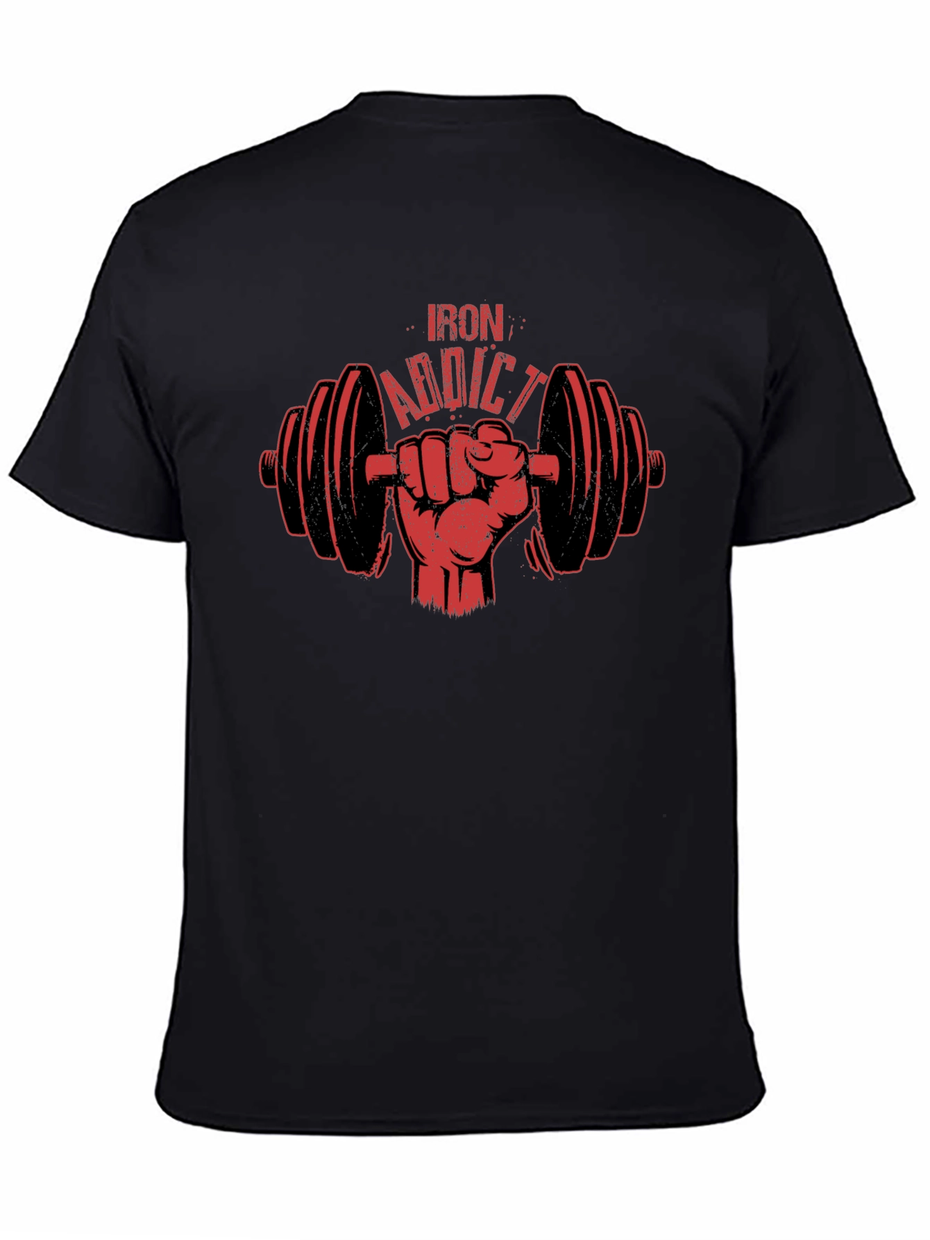 Iron Addict T-Shirt Gym Workout Fitness