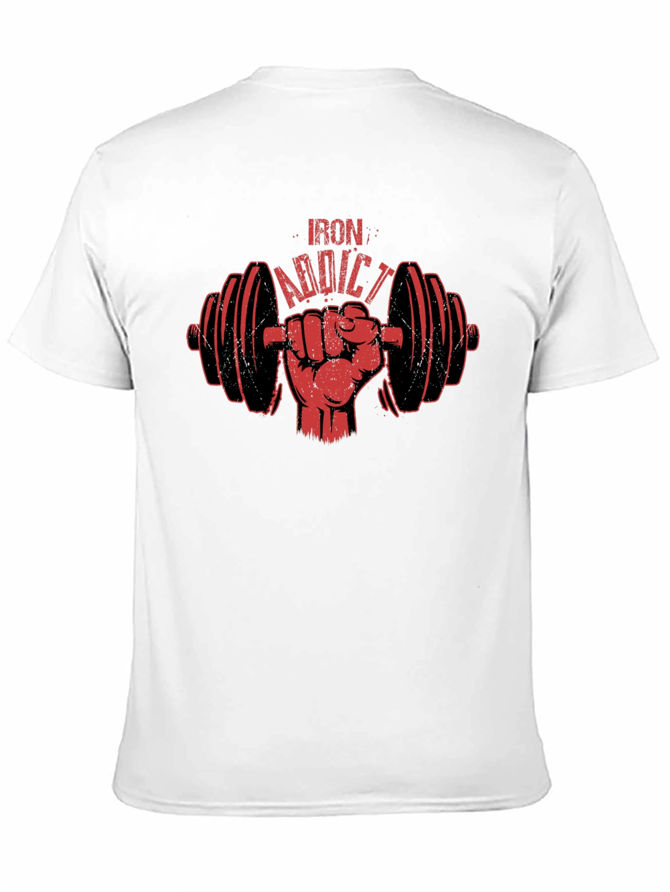 Iron Addict T-Shirt Gym Workout Fitness