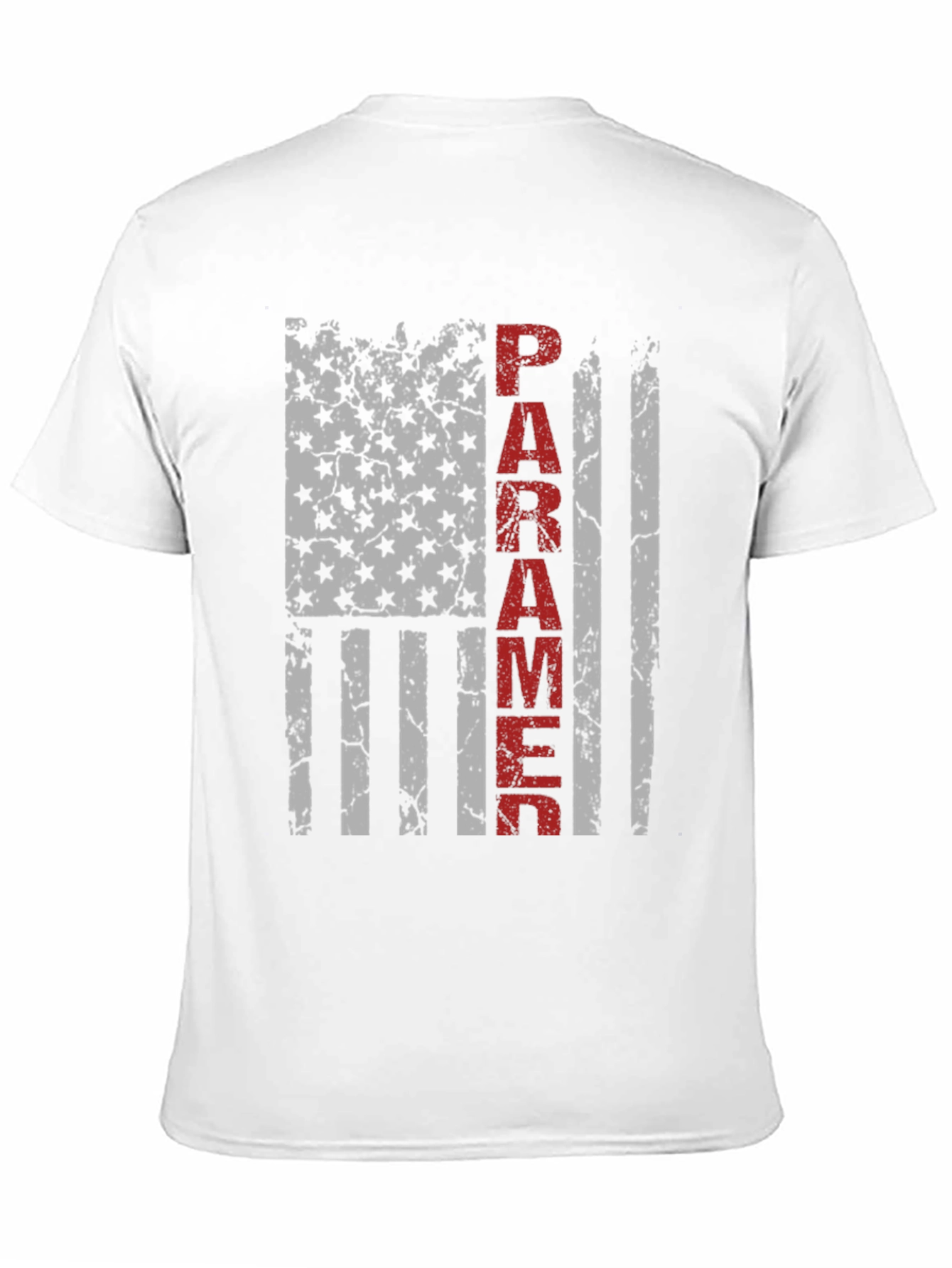 Paramedic American Flag Grunge T-Shirt