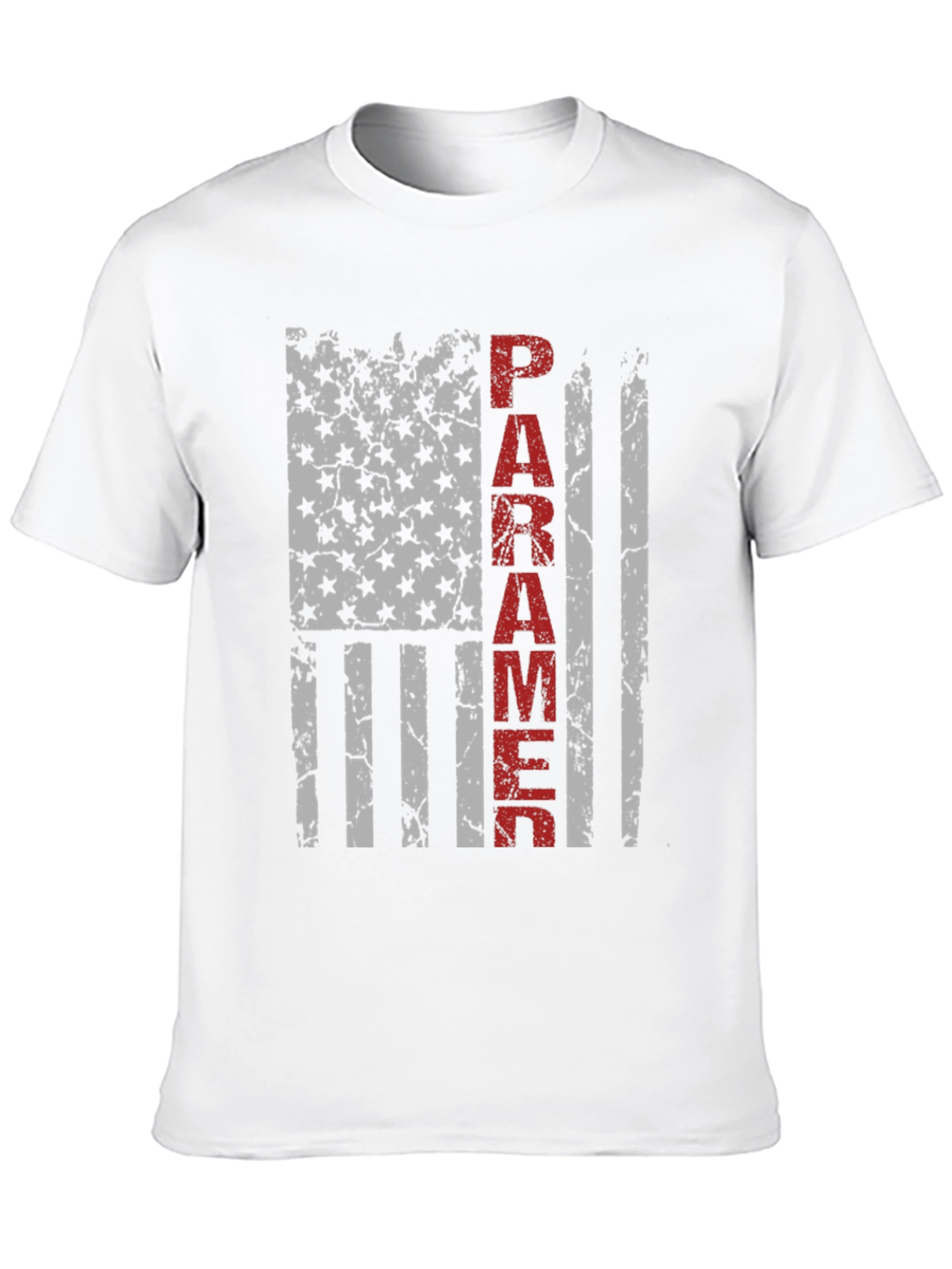 Paramedic American Flag Grunge T-Shirt