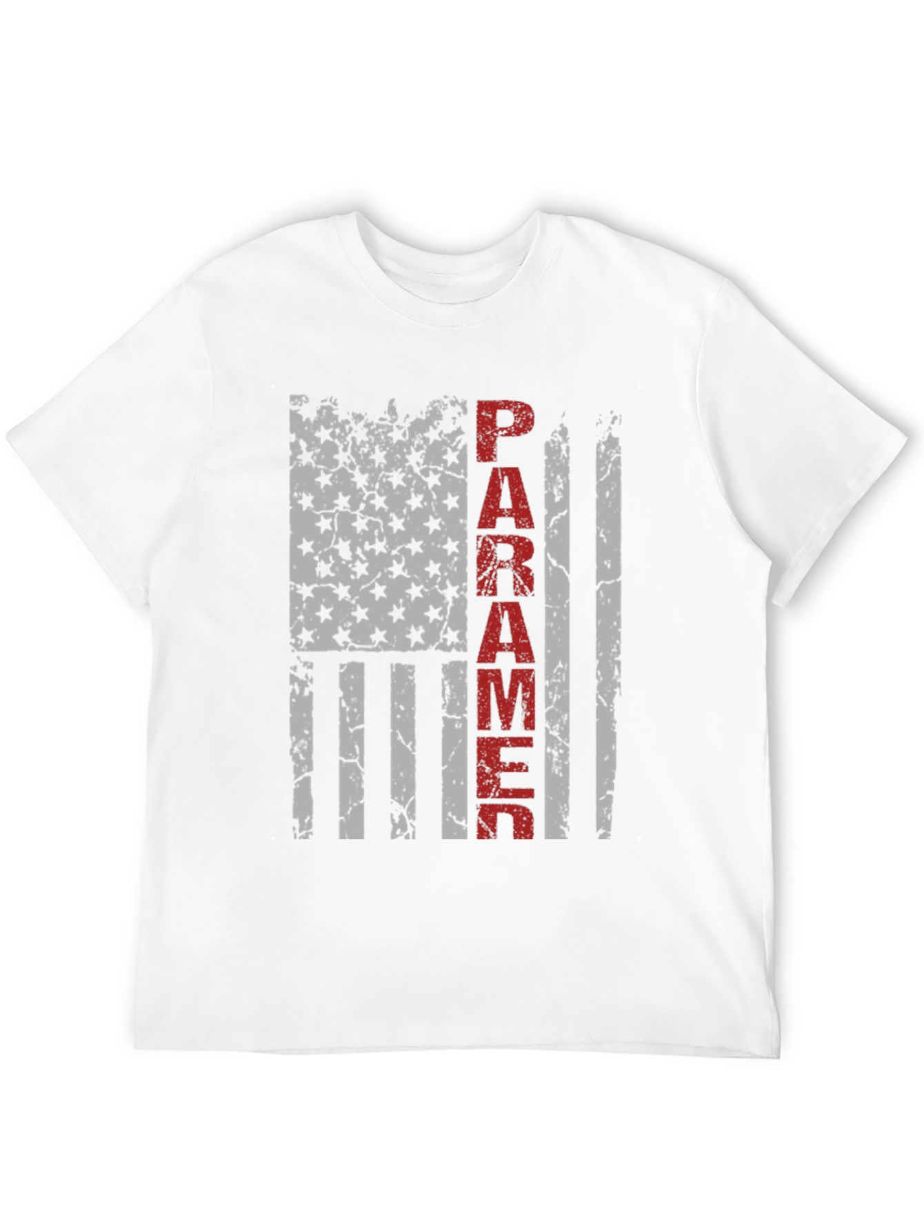 Paramedic American Flag Grunge T-Shirt