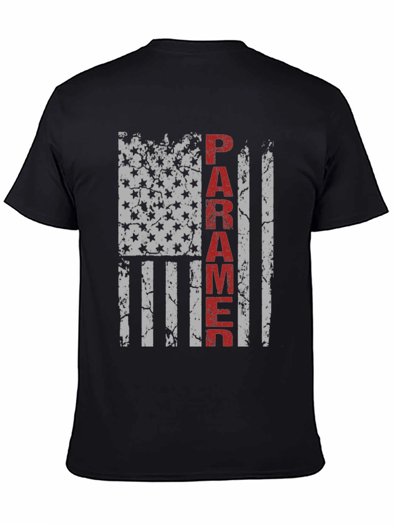 Paramedic American Flag Grunge T-Shirt