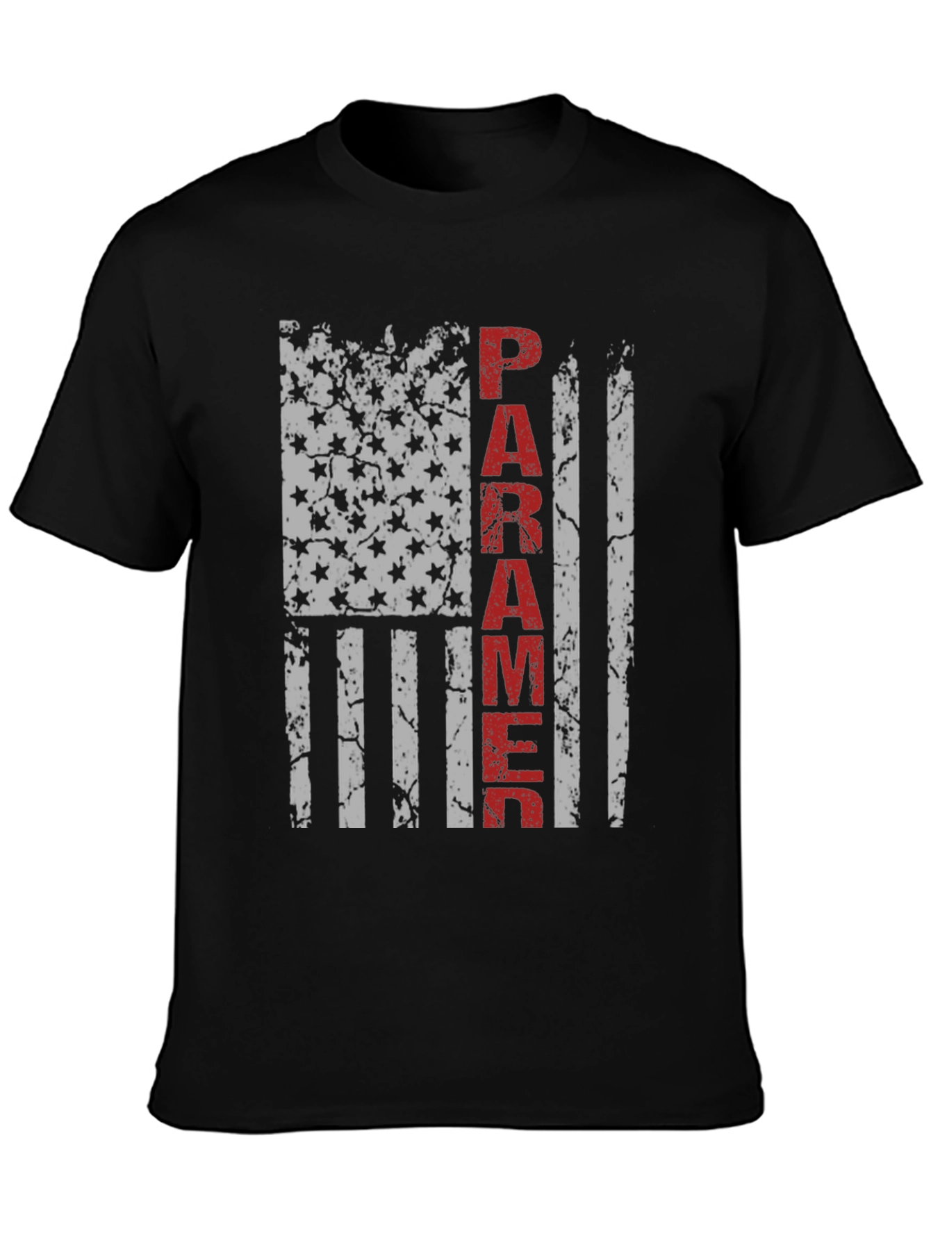 Paramedic American Flag Grunge T-Shirt