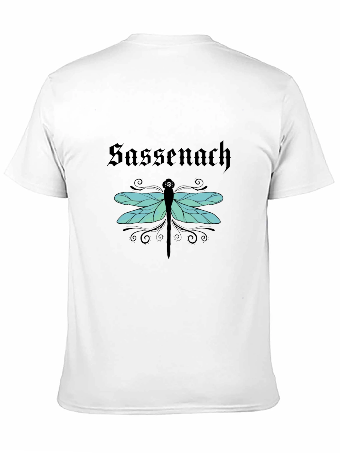Sassenach Dragonfly Graphic Tee - Soft Black Cotton Shirt
