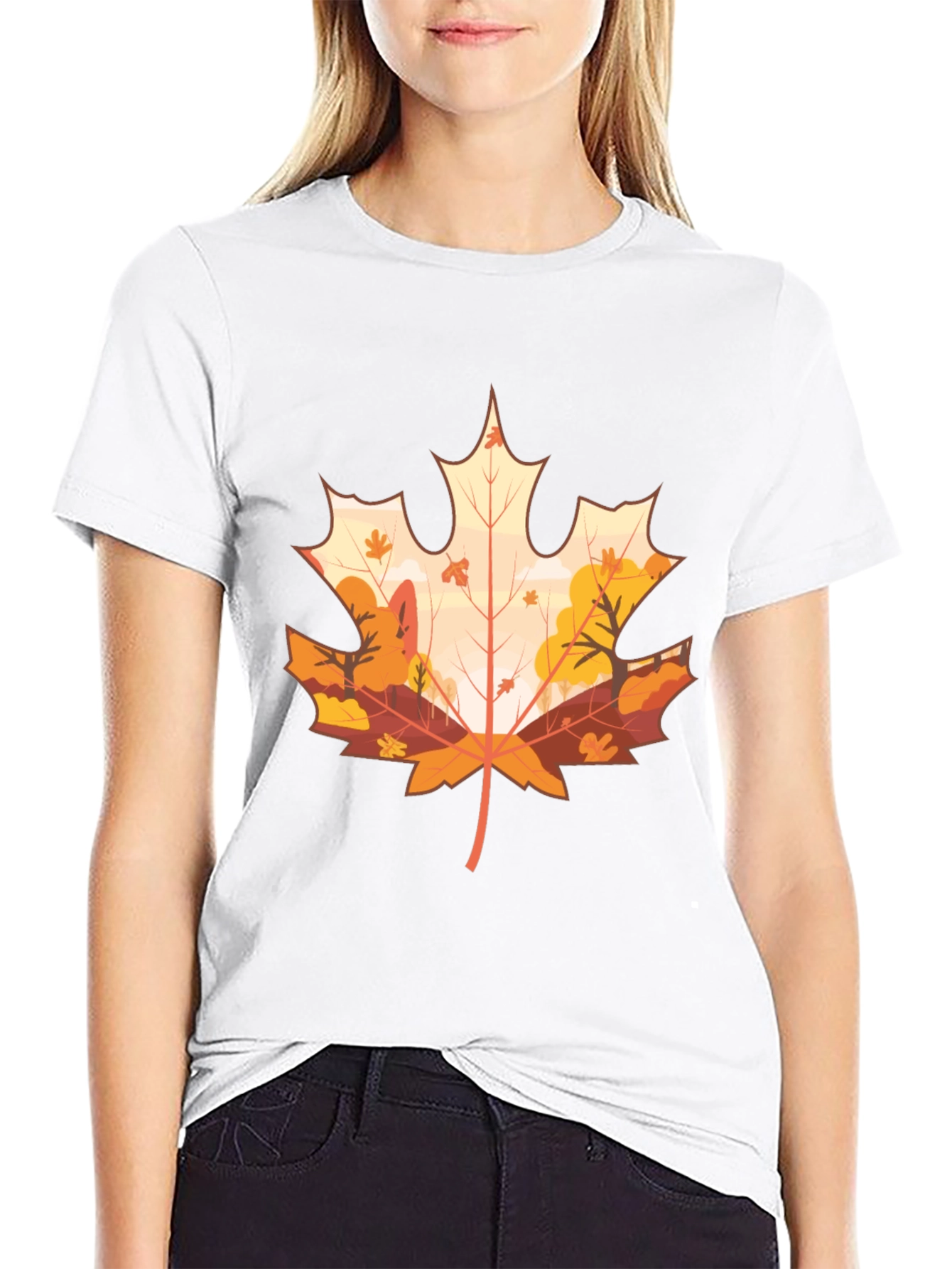 Autumn Leaf Graphic Tee - Stylish Fall Fashion