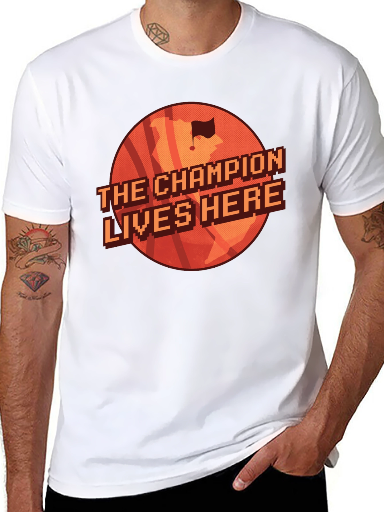 The Champion Lives Here Graphic Tee