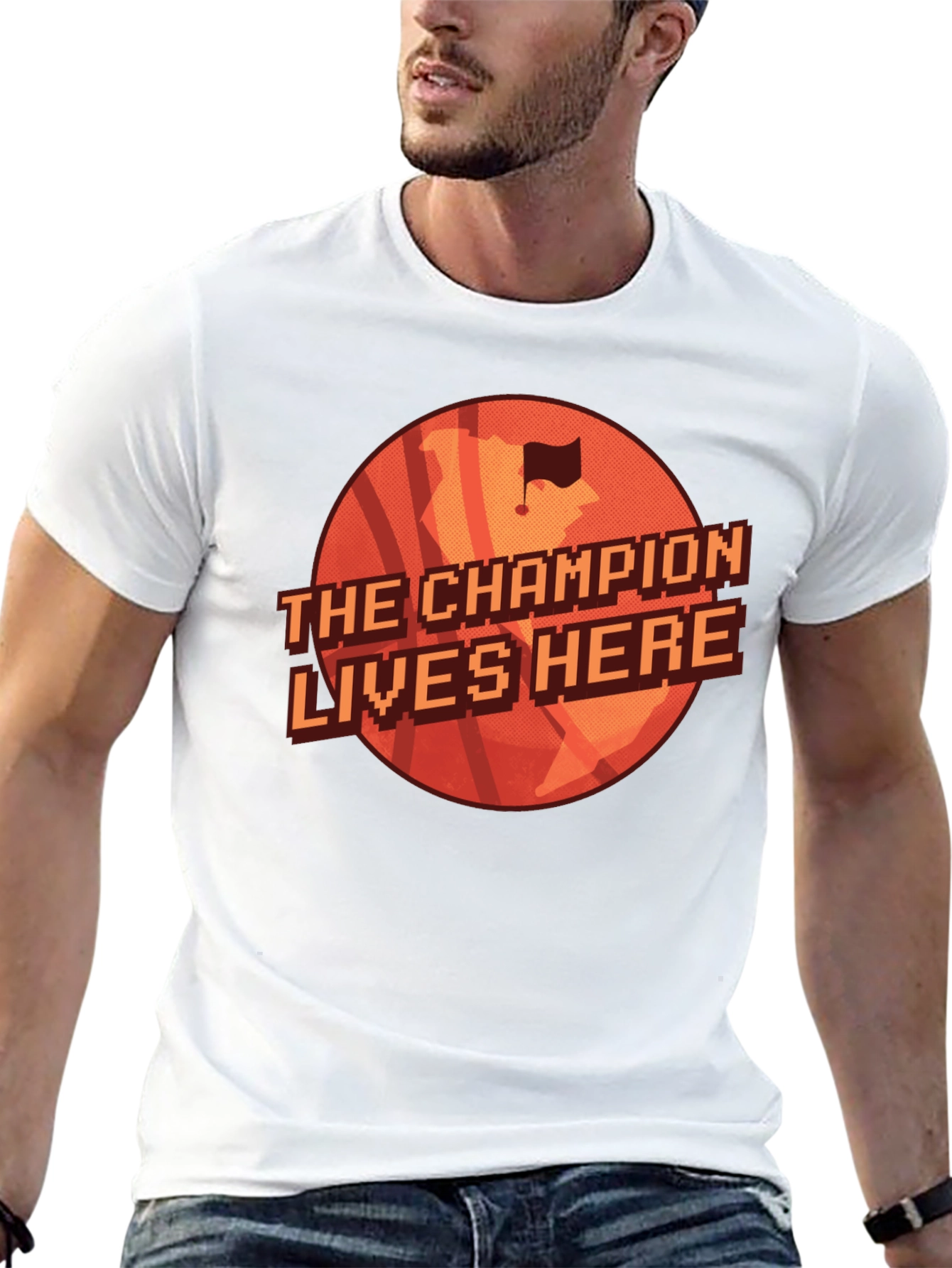 The Champion Lives Here Graphic Tee