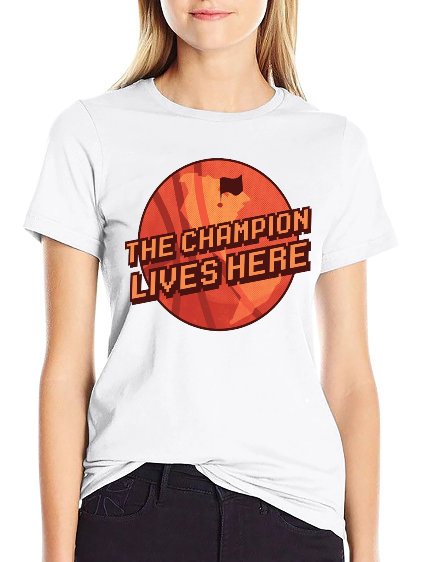The Champion Lives Here Graphic Tee