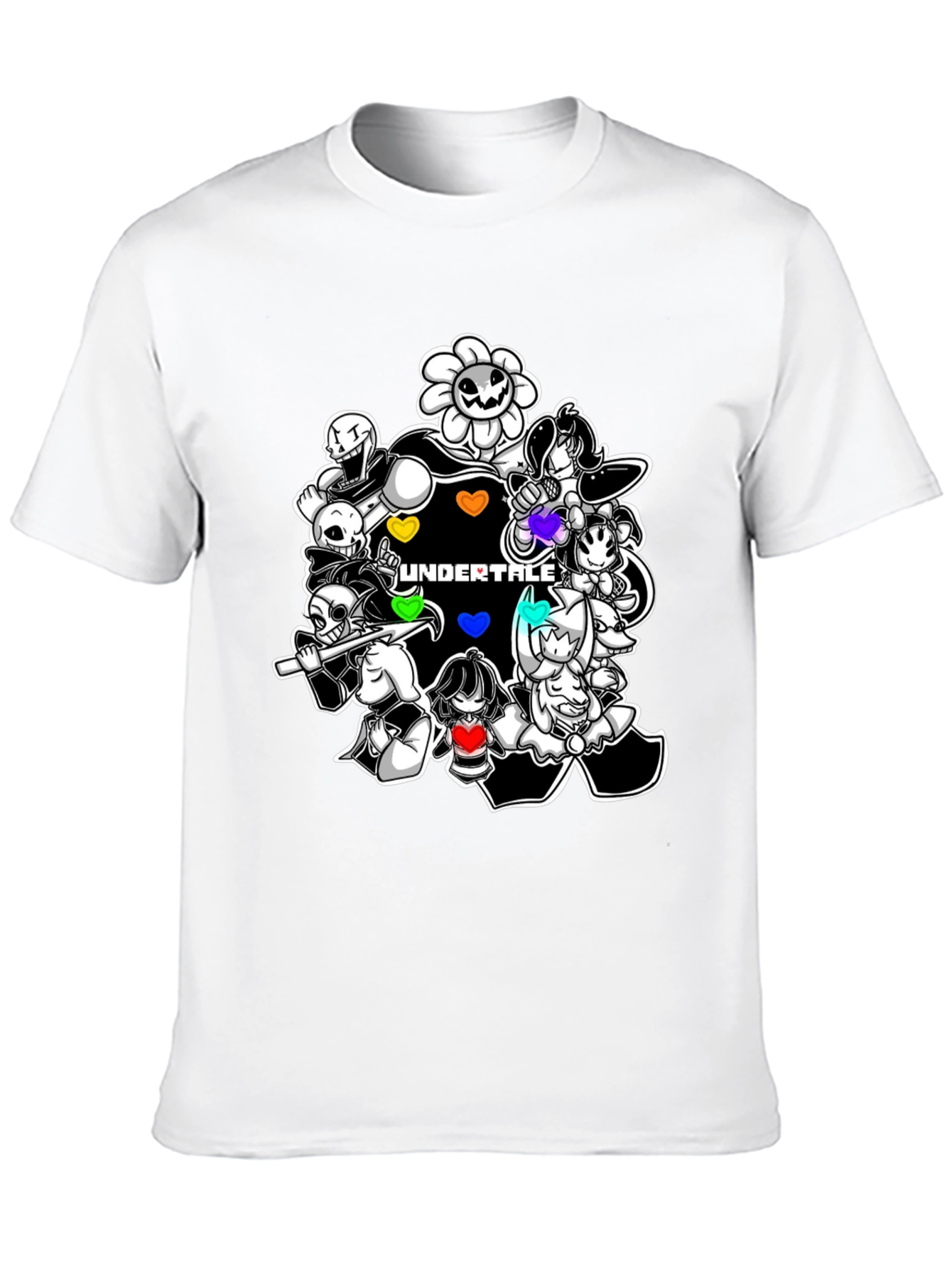 Undertale Character Collage Graphic T-Shirt