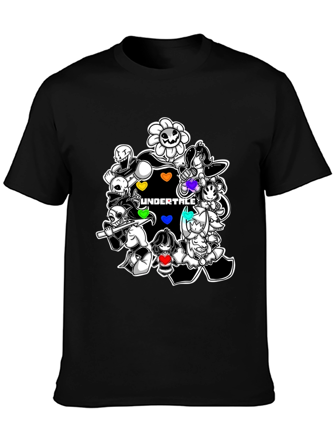 Undertale Character Collage Graphic T-Shirt