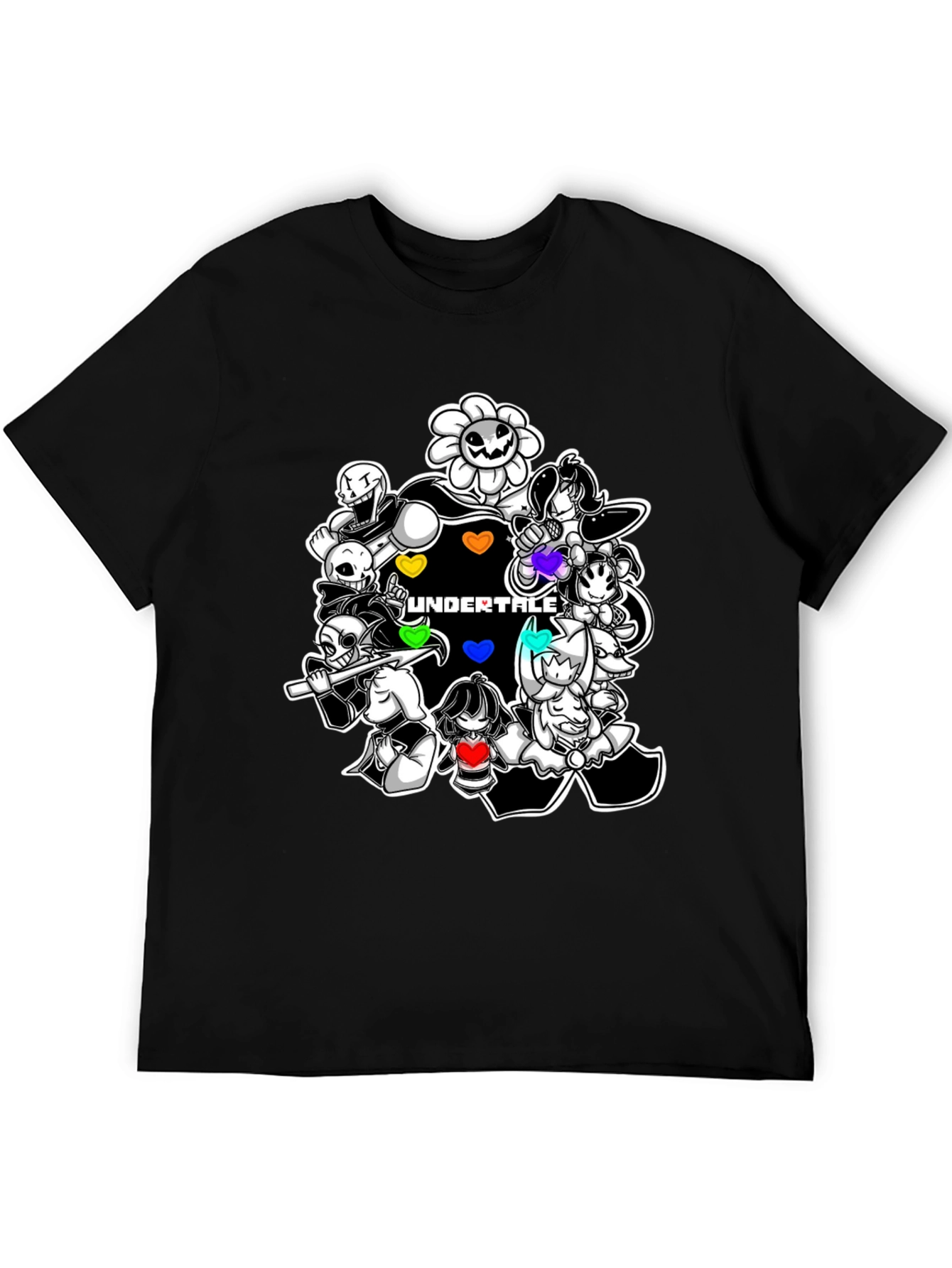 Undertale Character Collage Graphic T-Shirt