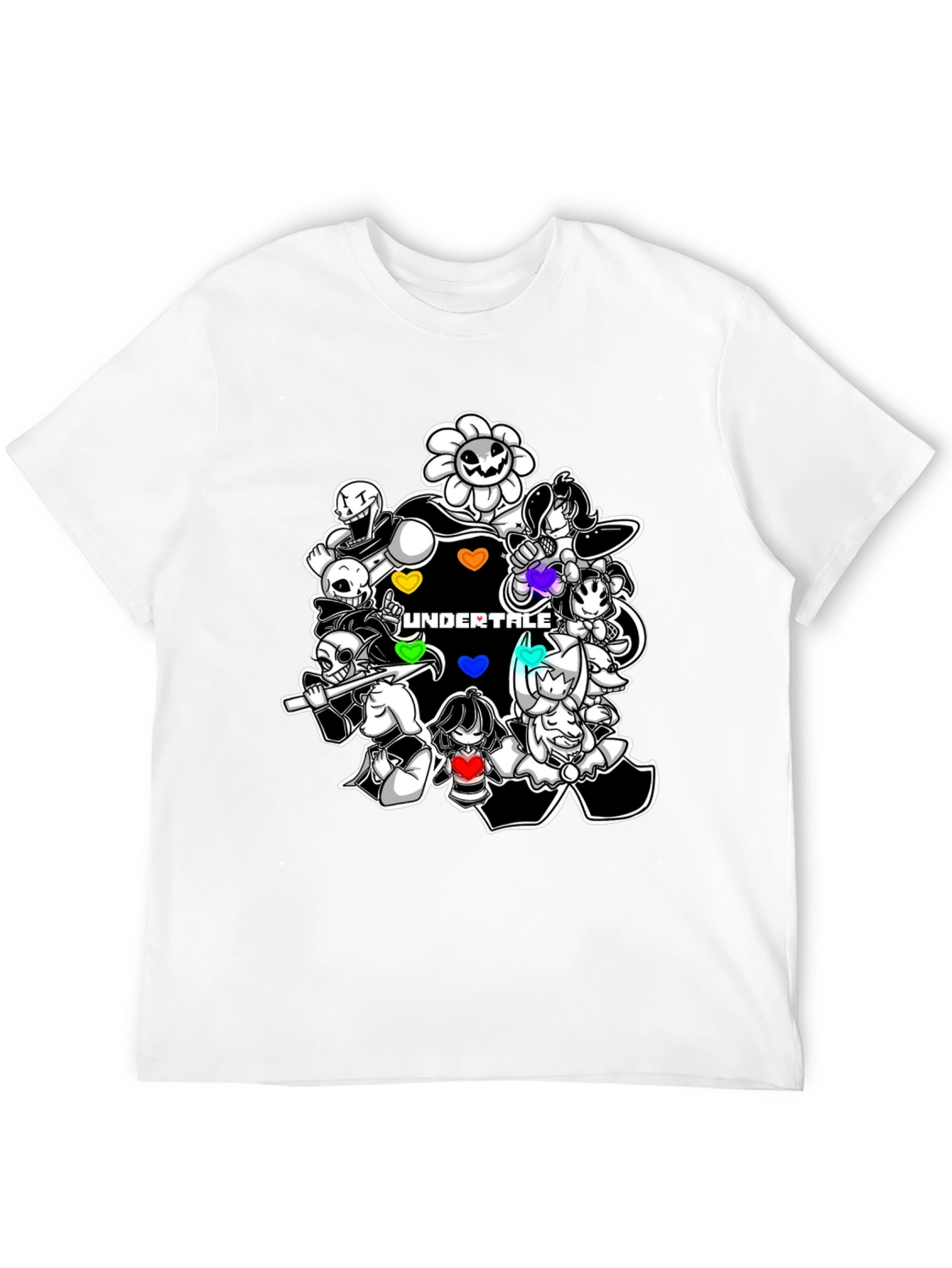 Undertale Character Collage Graphic T-Shirt