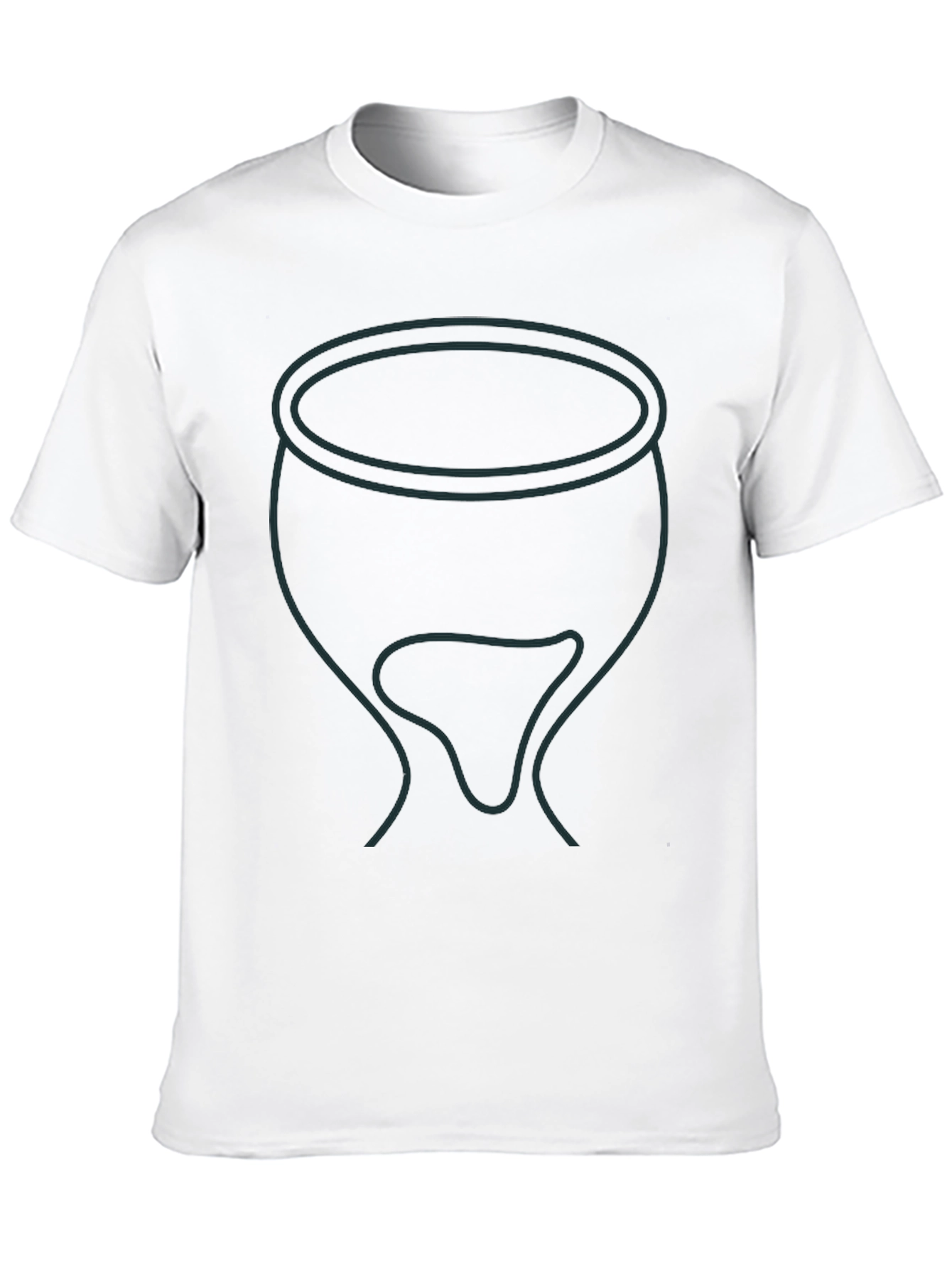 Mens Black T-Shirt with Cauldron Graphic