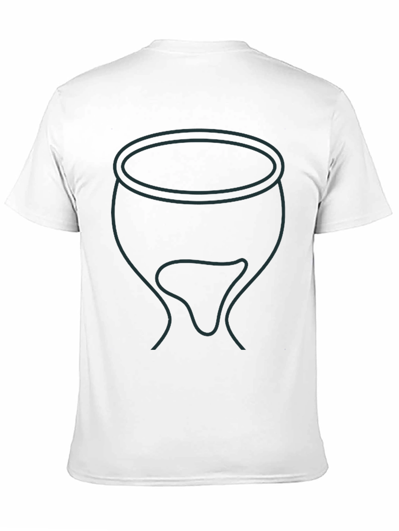 Mens Black T-Shirt with Cauldron Graphic