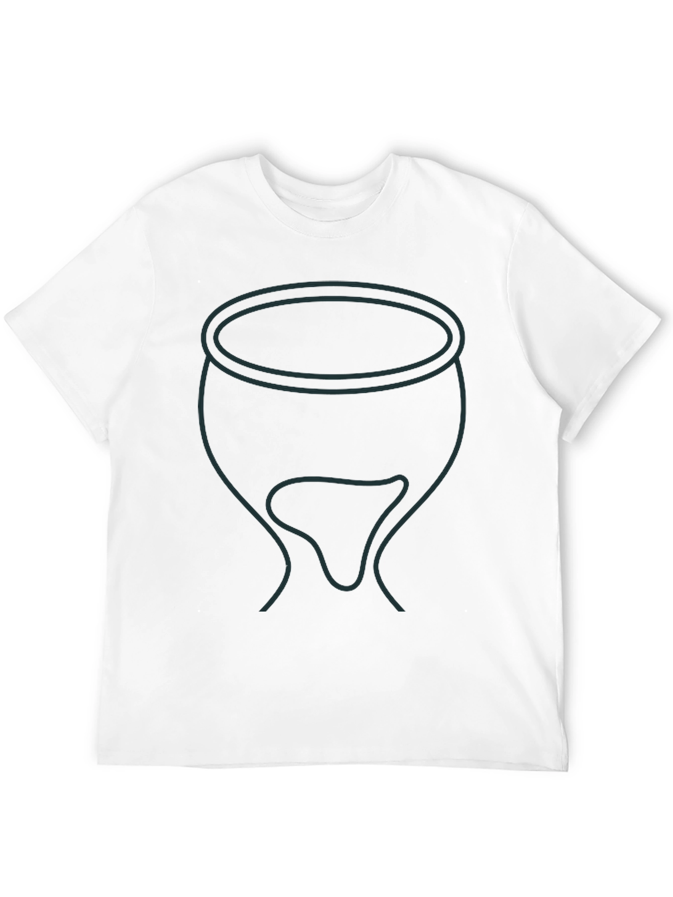 Mens Black T-Shirt with Cauldron Graphic