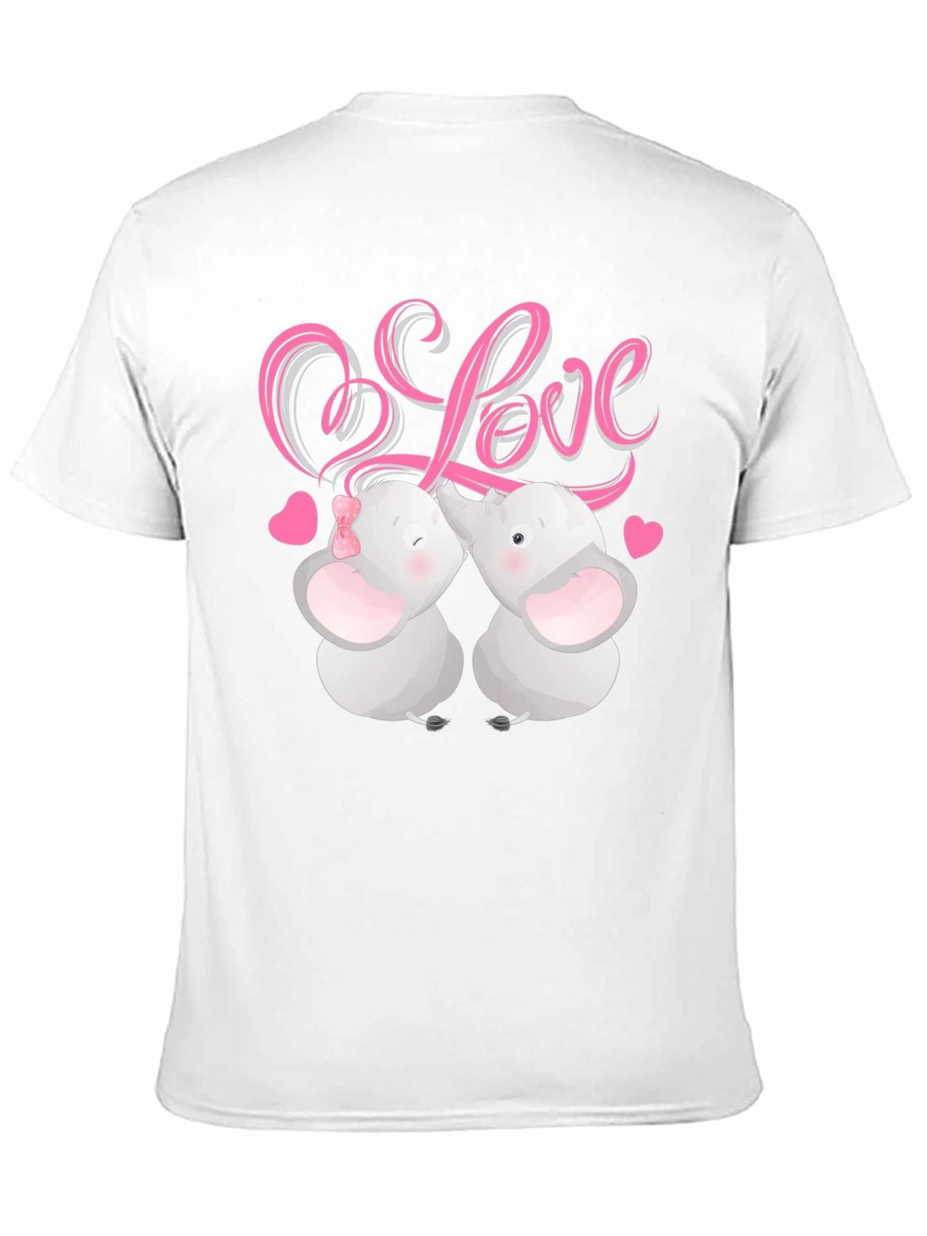 Elephant Love T-Shirt - Cute Animal Graphic Tee