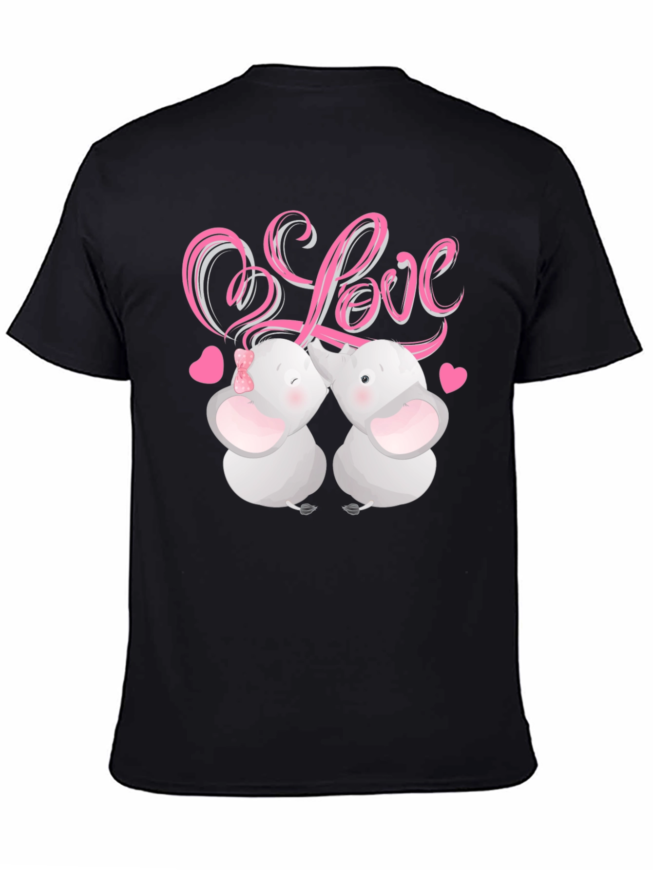 Elephant Love T-Shirt - Cute Animal Graphic Tee