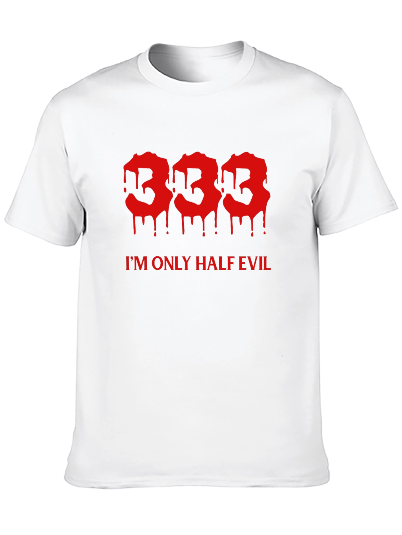 333 Half Evil Mens Black Tee