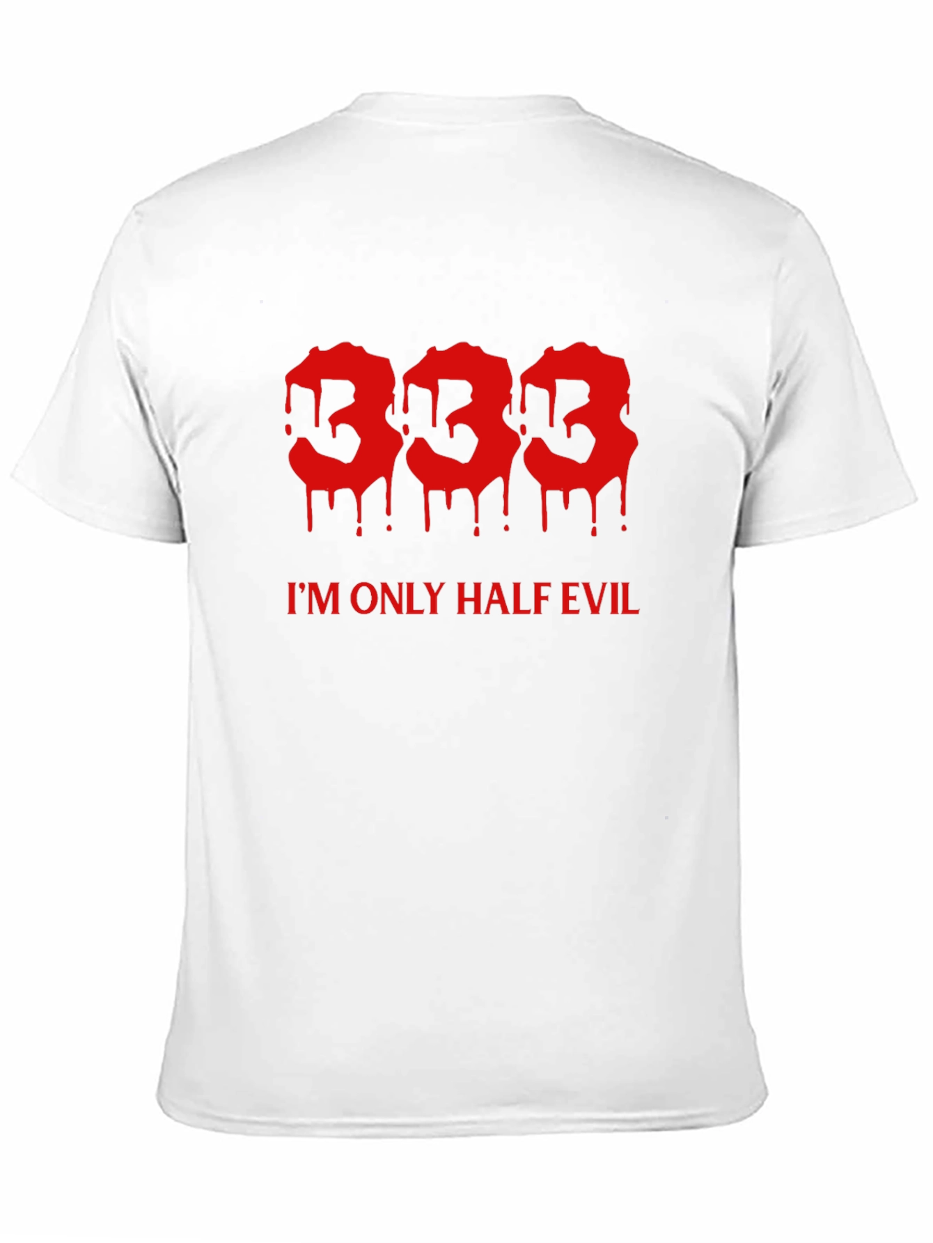 333 Half Evil Mens Black Tee