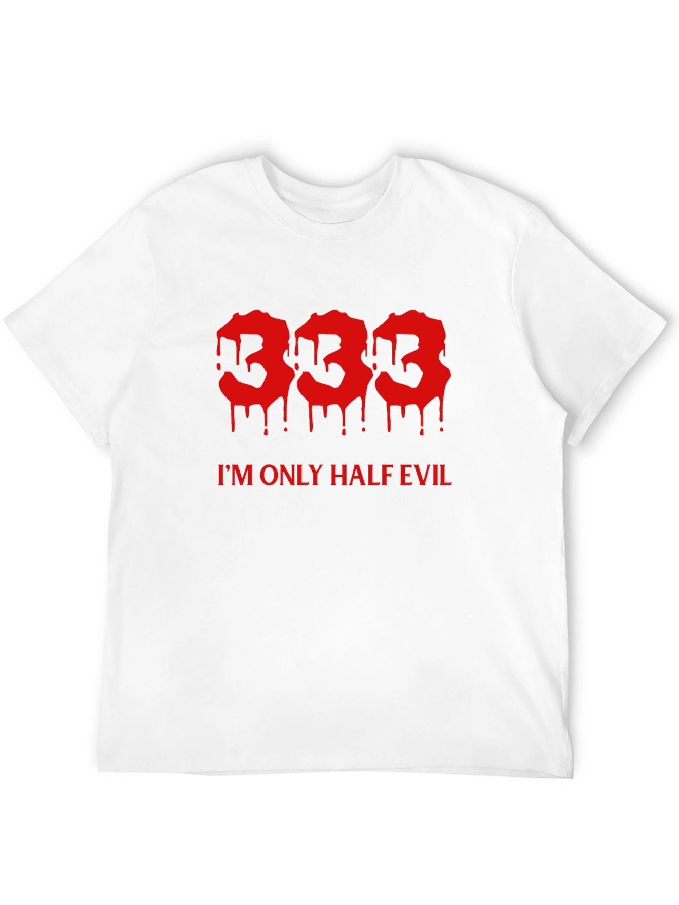333 Half Evil Mens Black Tee