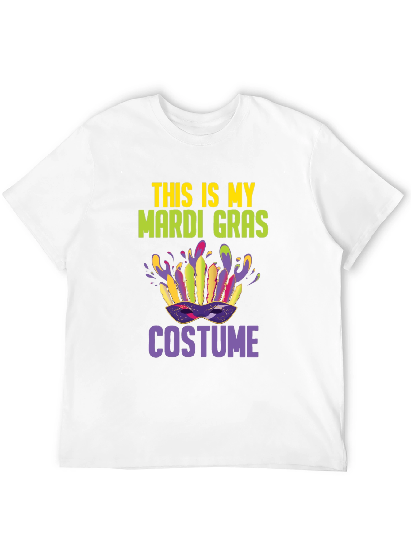 Mardi Gras Costume T-Shirt: Festive Party Tee