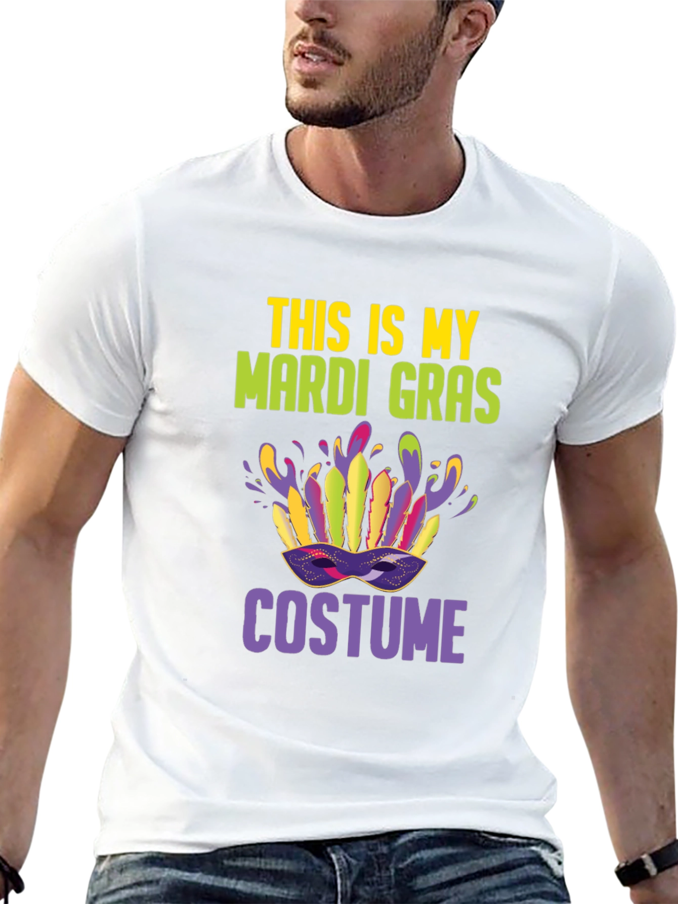 Mardi Gras Costume T-Shirt: Festive Party Tee